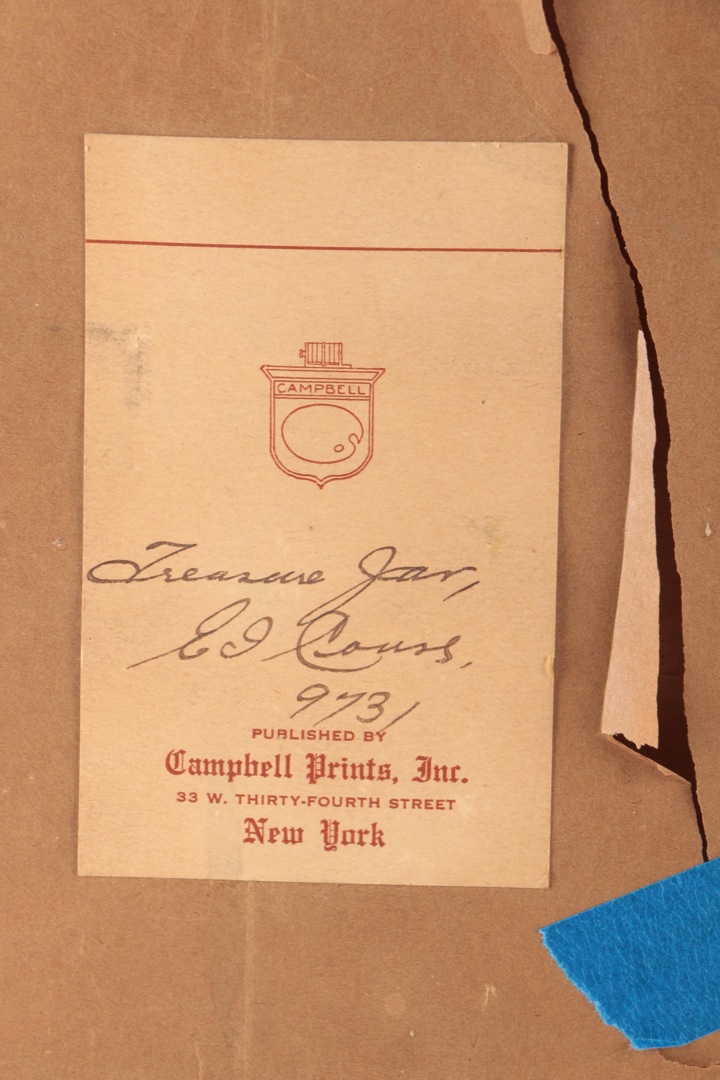 Lithograph After Eanger Irving Couse "Treasure Jar"