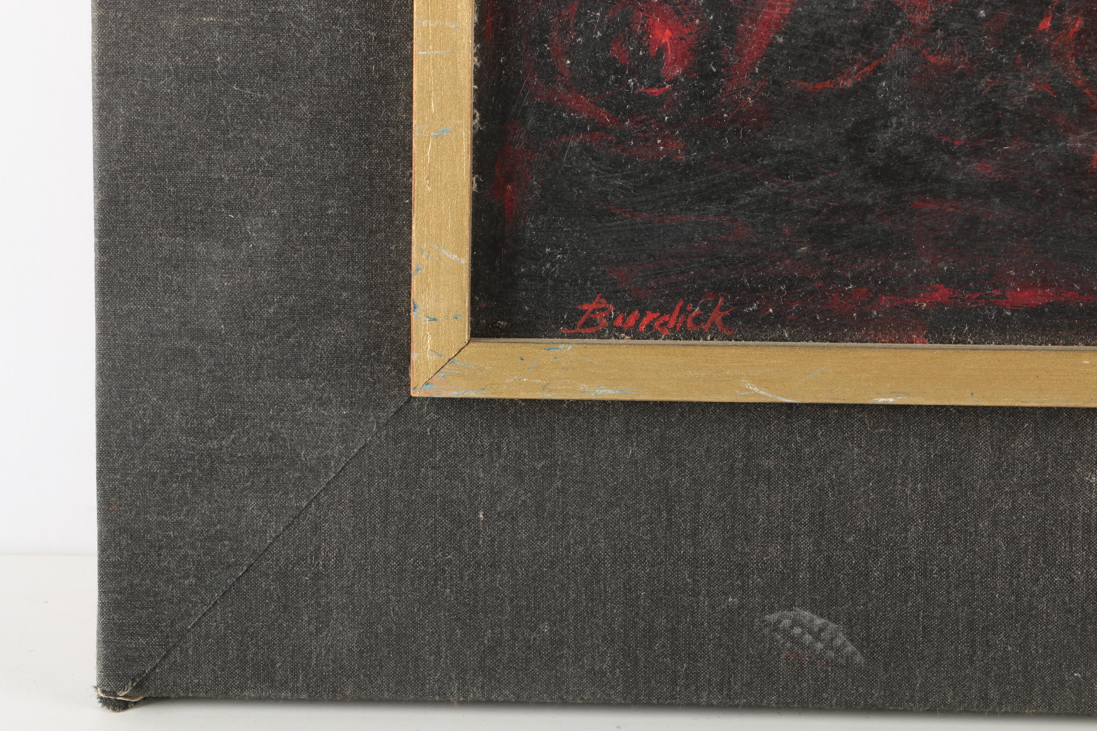 Charles Burdick Oil Painting on Academy Board of Horses