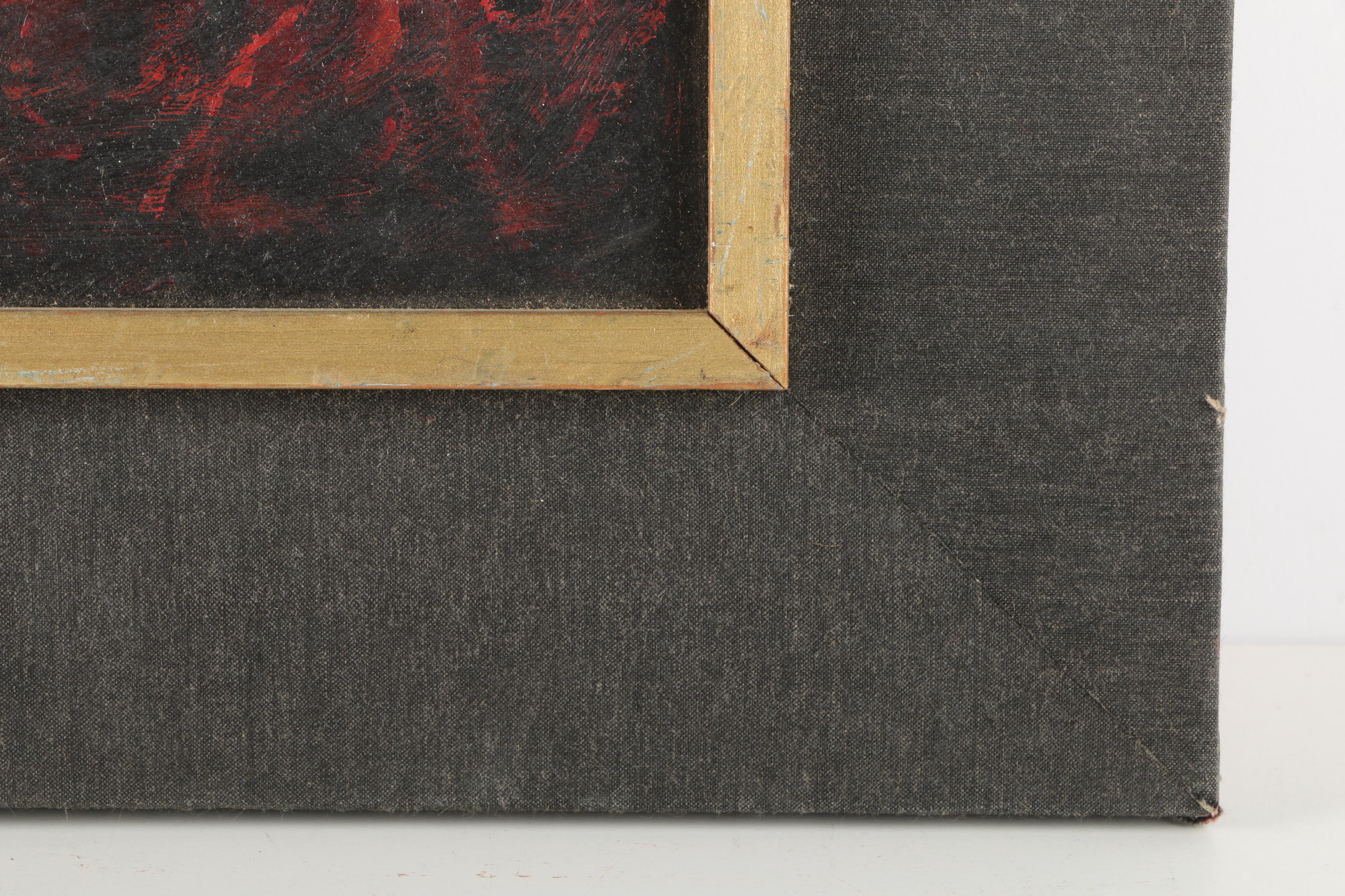 Charles Burdick Oil Painting on Academy Board of Horses