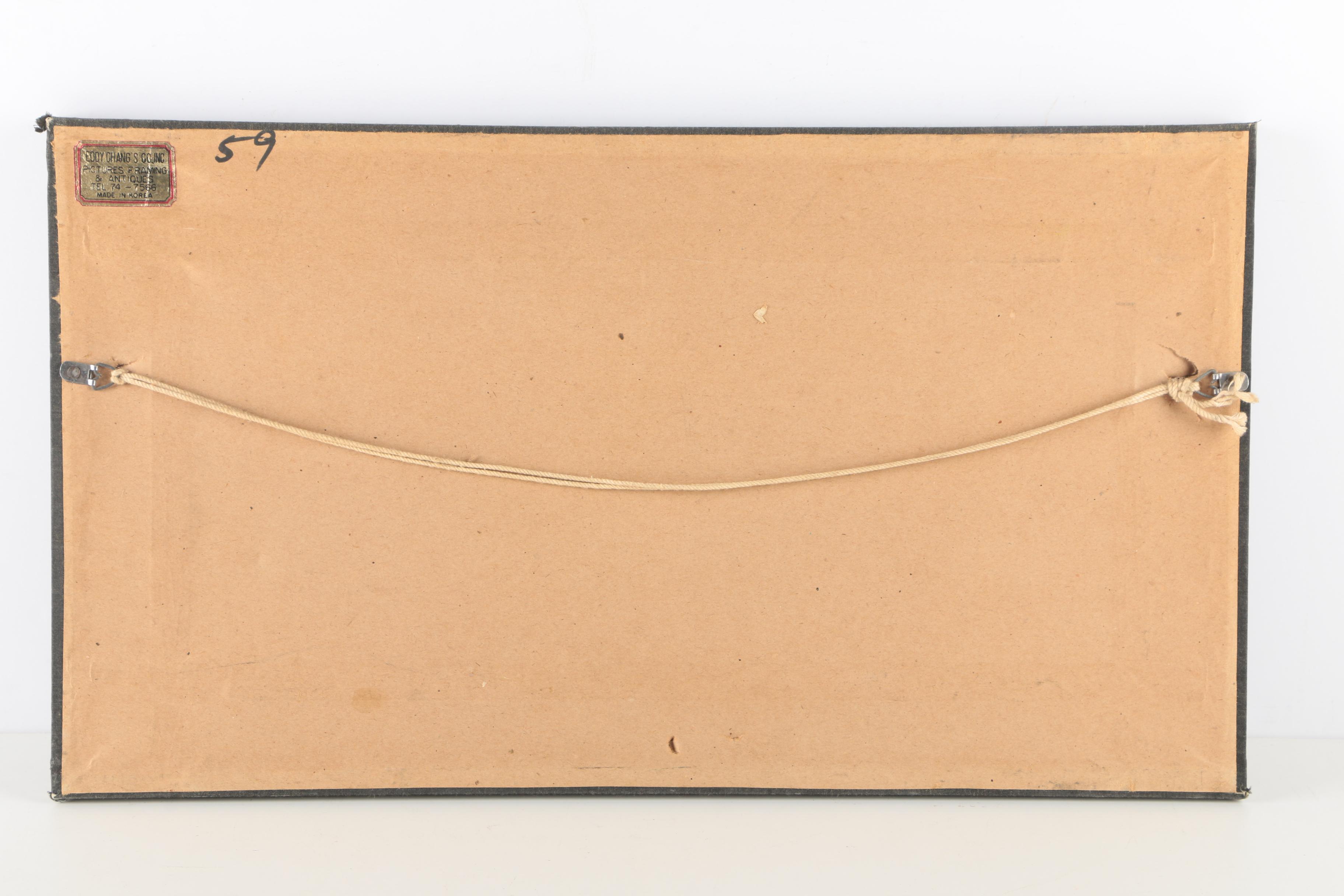 Charles Burdick Oil Painting on Academy Board of Horses