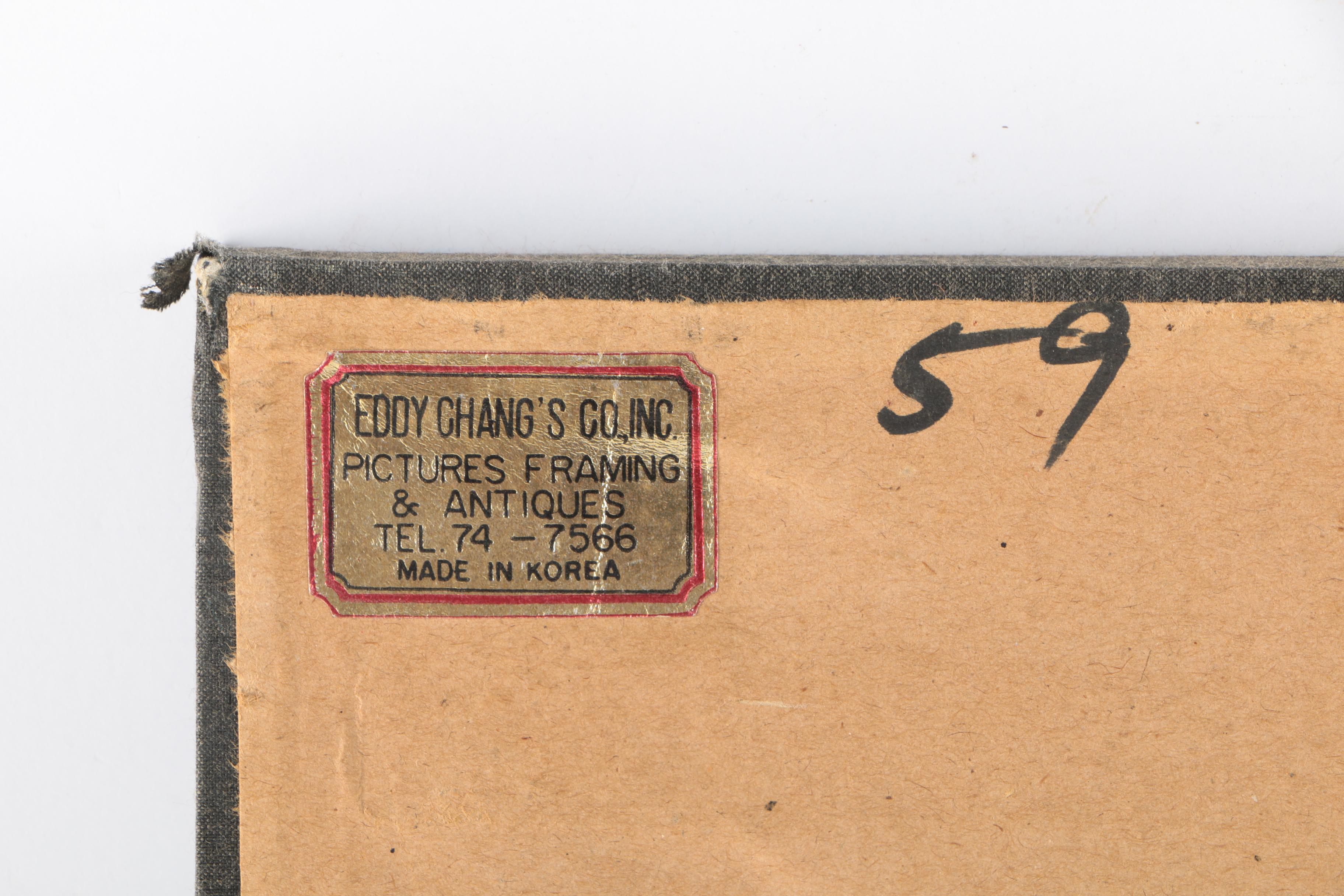 Charles Burdick Oil Painting on Academy Board of Horses