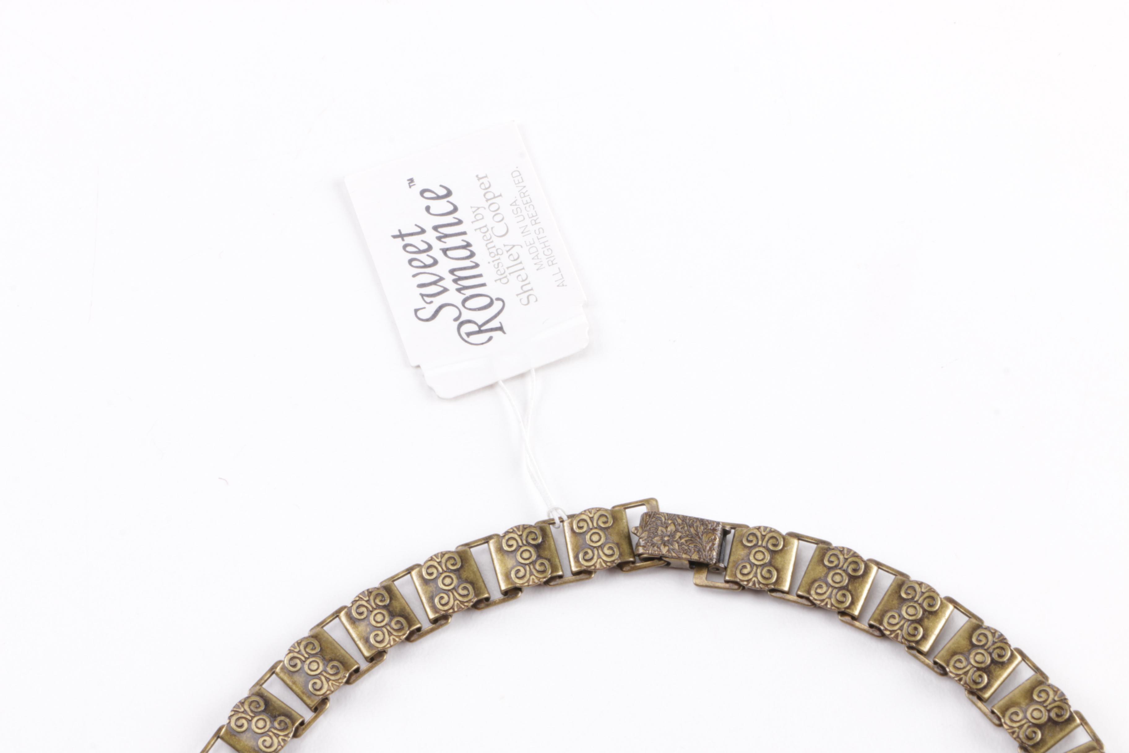 Costume Jewelry Including a Hair Locket Necklace