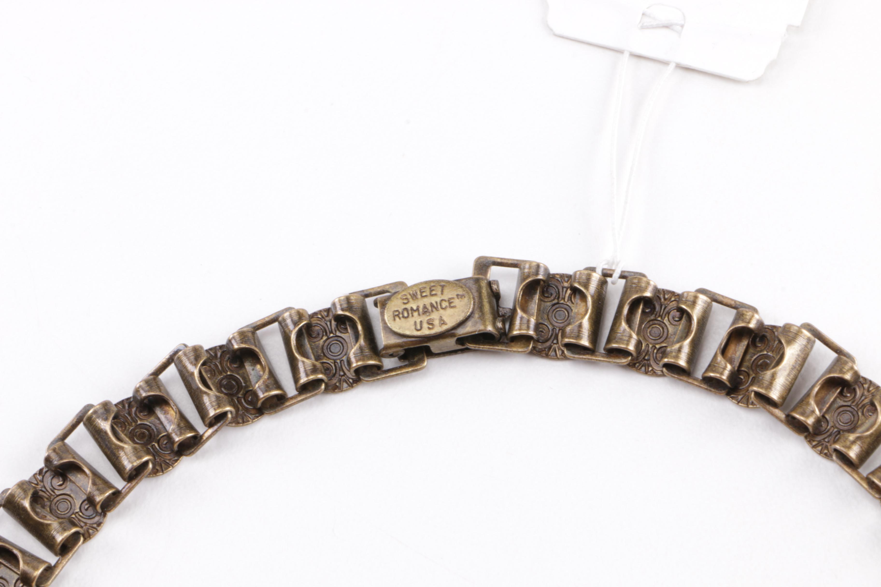 Costume Jewelry Including a Hair Locket Necklace