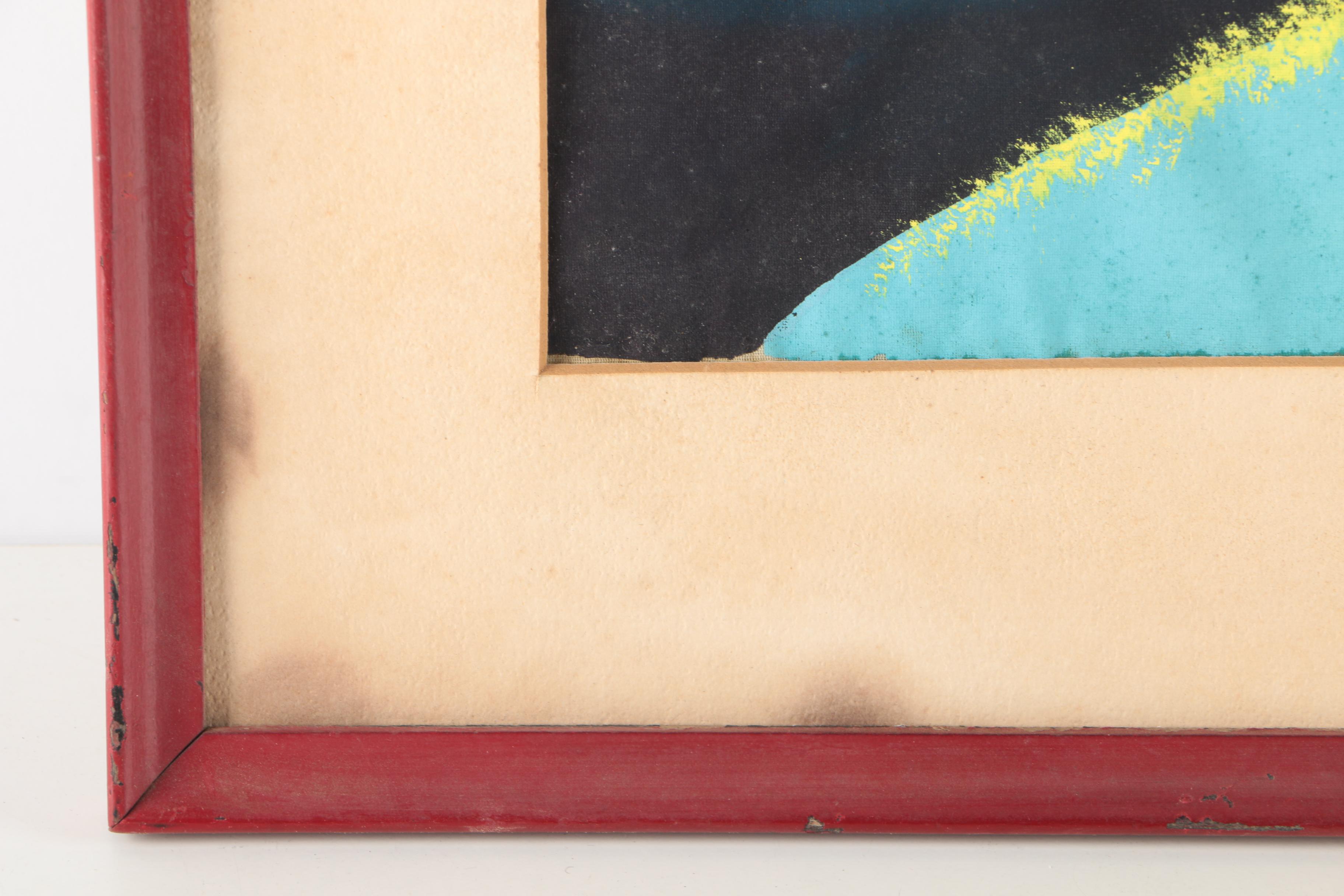 East Asian Style Painting on Silk of Genre Scene