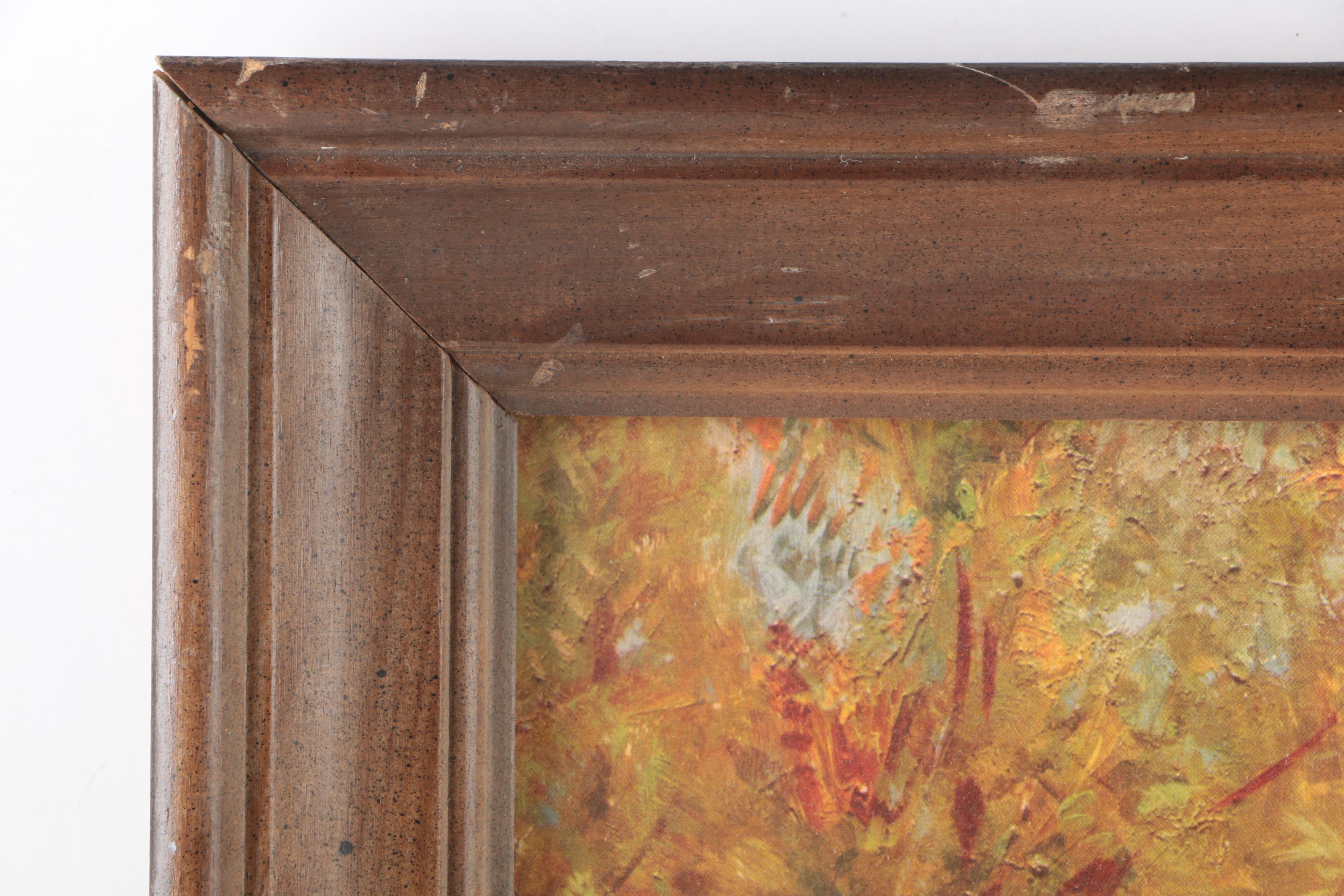 Offset Lithograph After Donald Teague of Men on Horseback