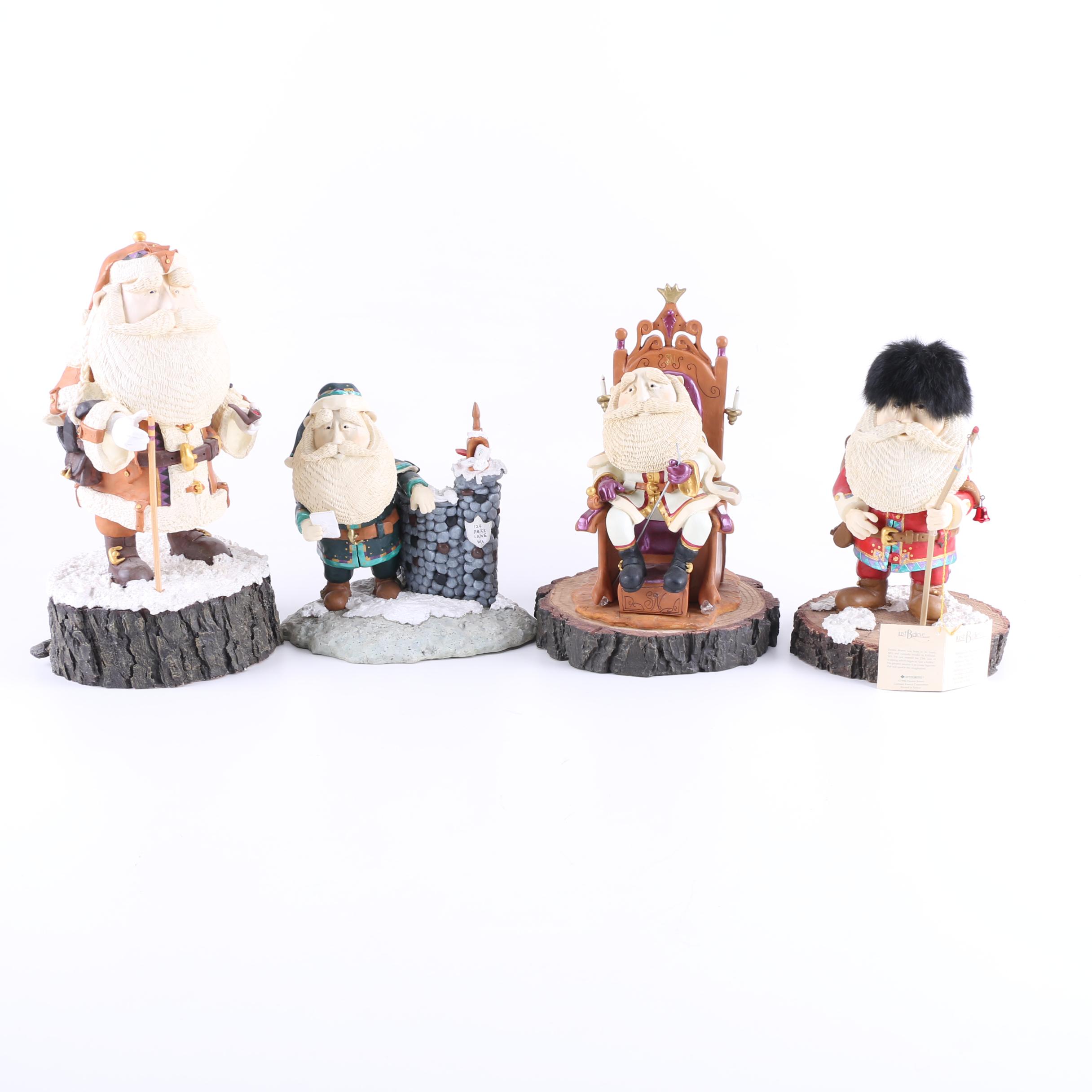 Collection of "Just Believe" Santa Figurines