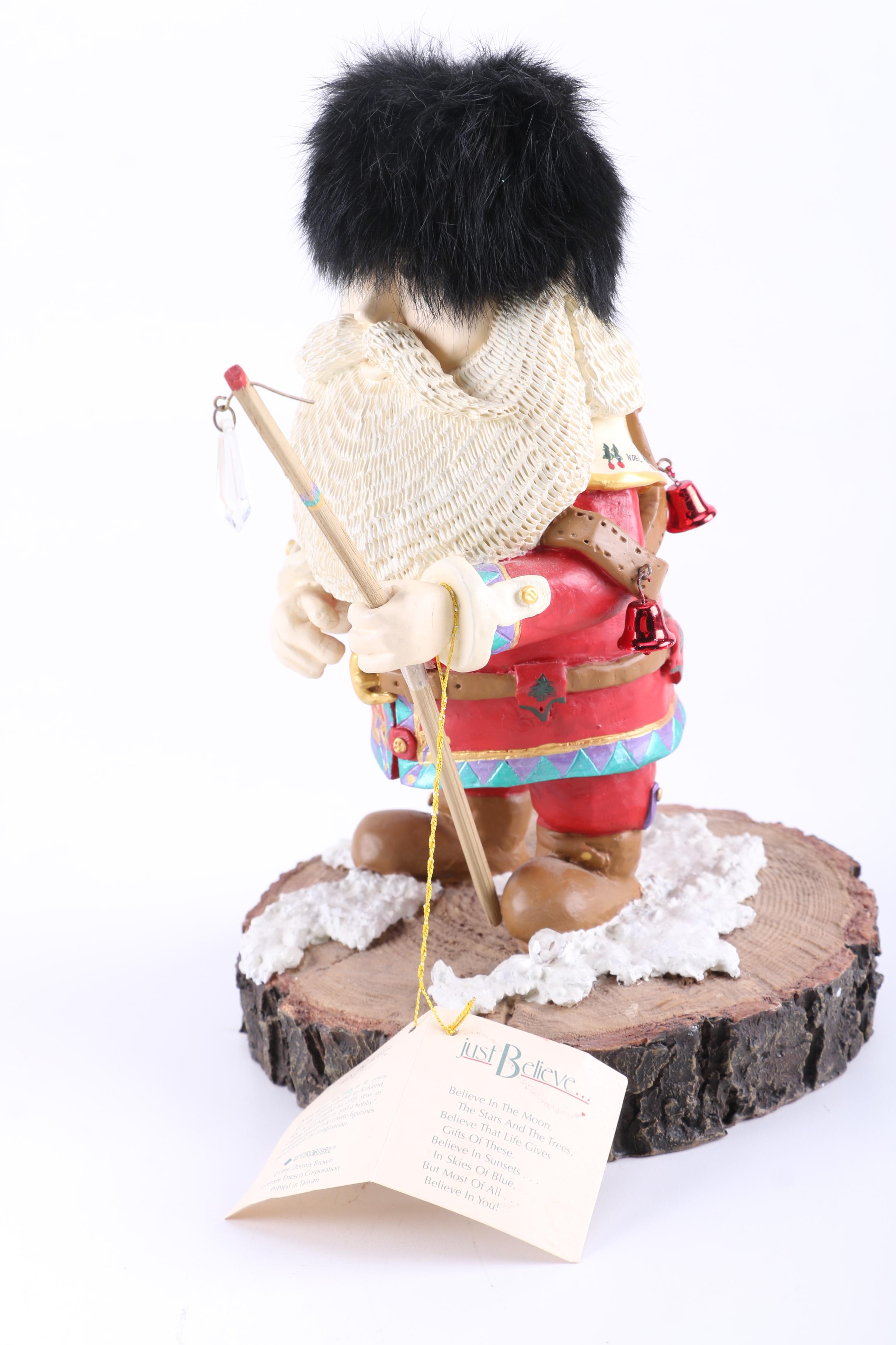 Collection of "Just Believe" Santa Figurines