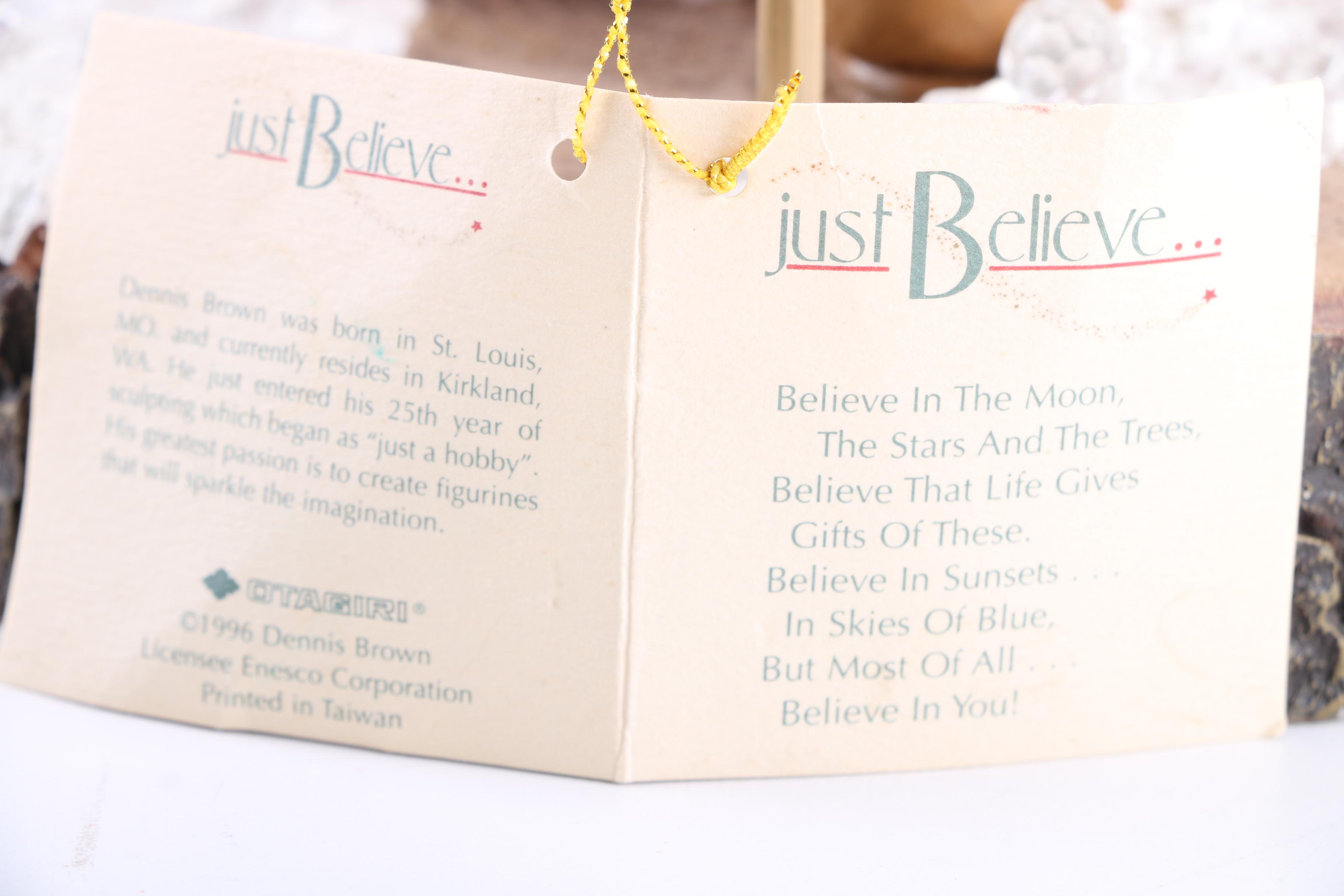 Collection of "Just Believe" Santa Figurines