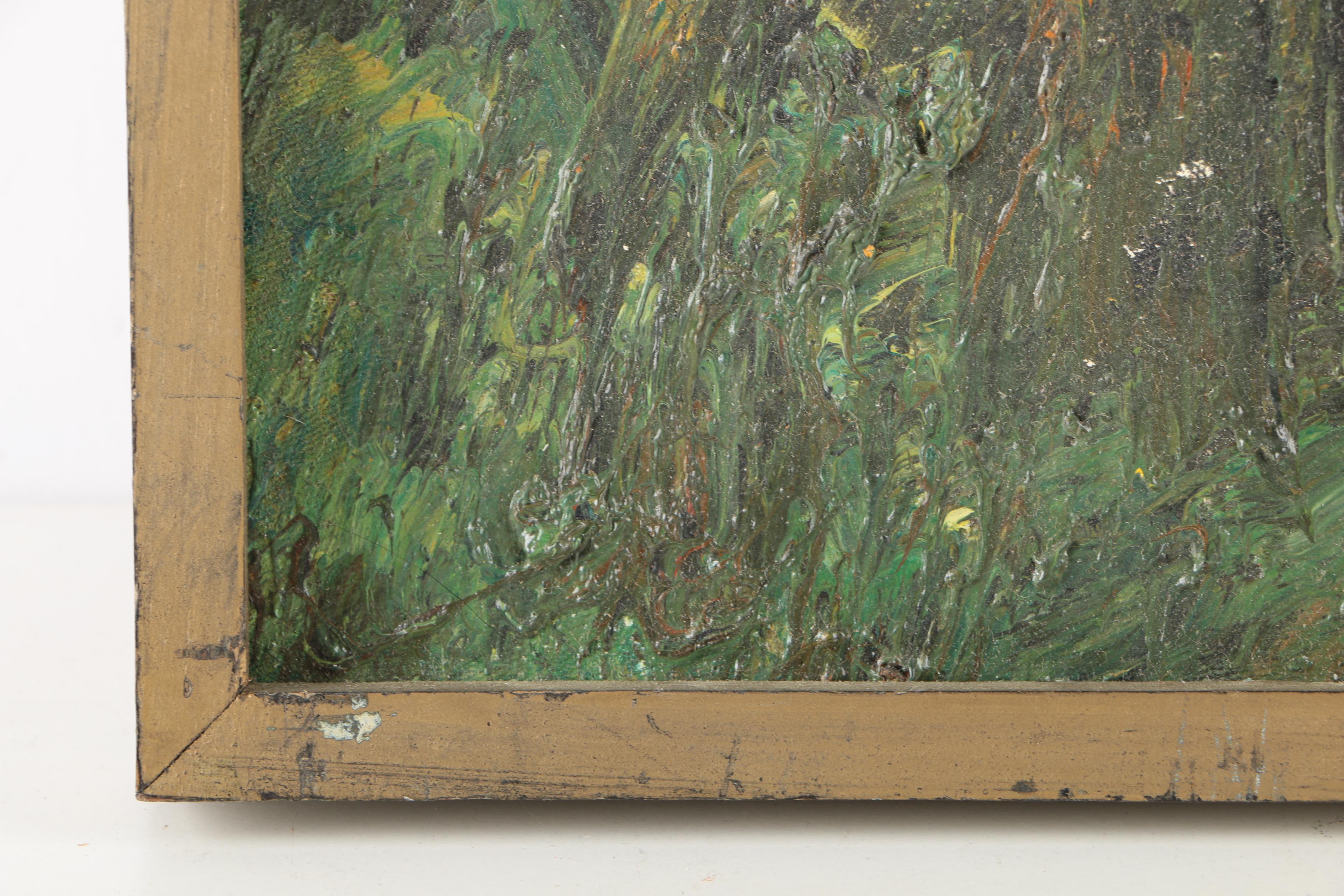 V. Lail Oil Paintings on Canvas of Flowers in Heavy Impasto