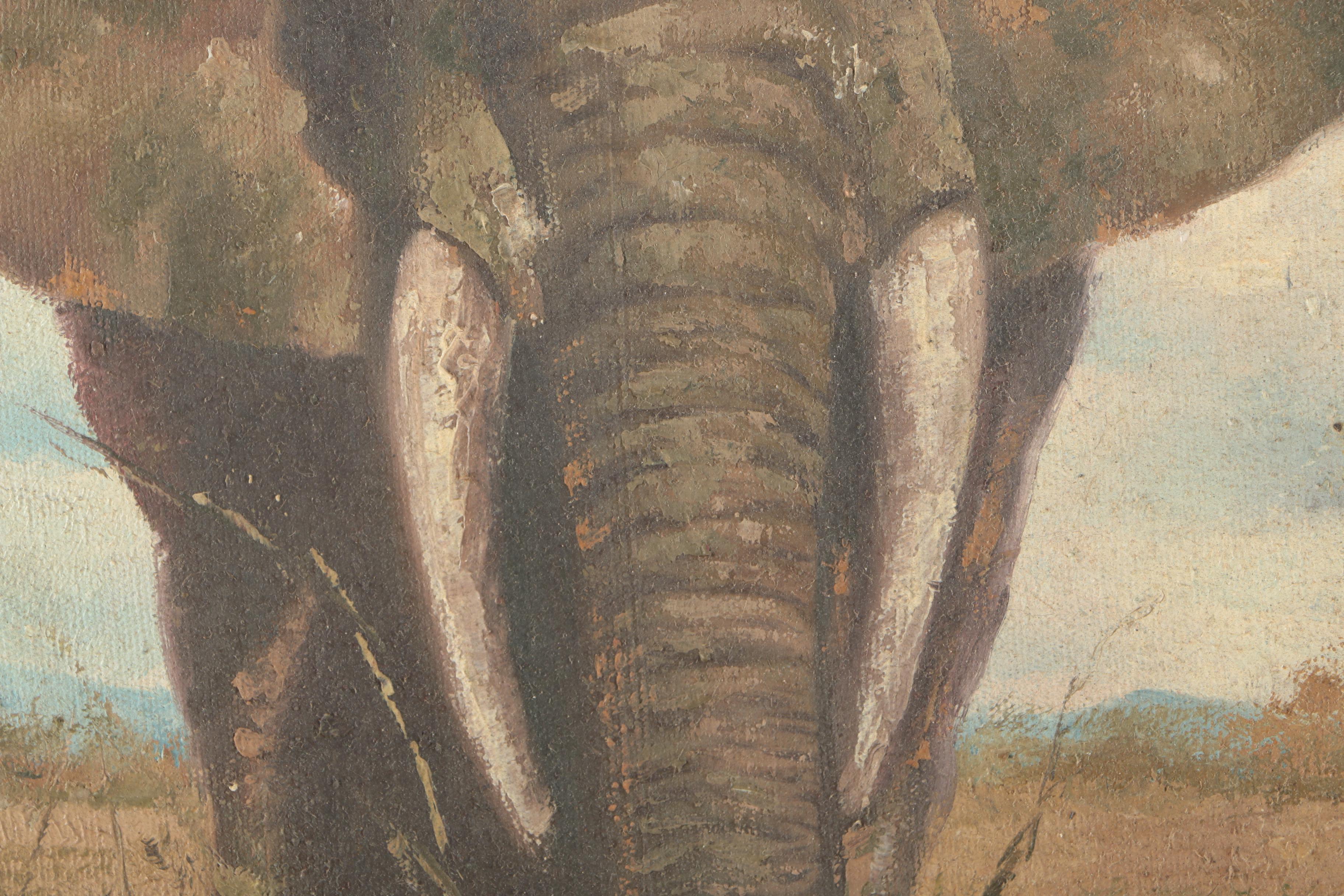 Malee Oil Painting of Elephant