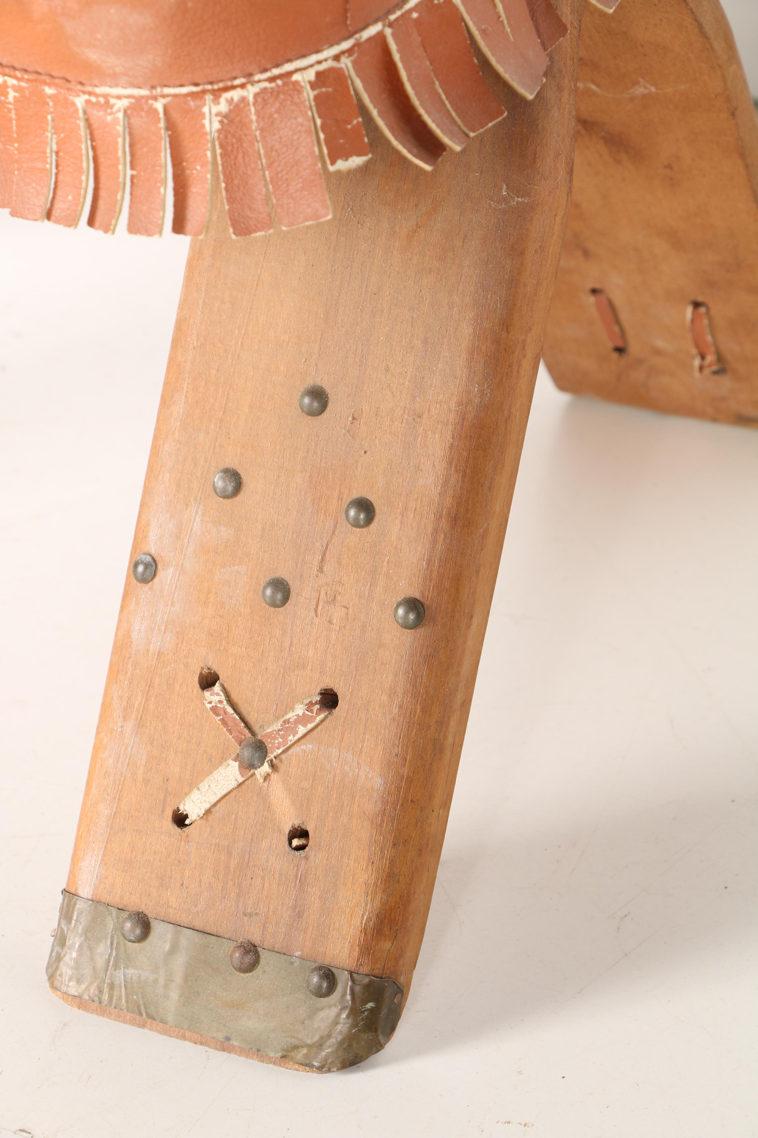 Vintage Camel Saddle Stool