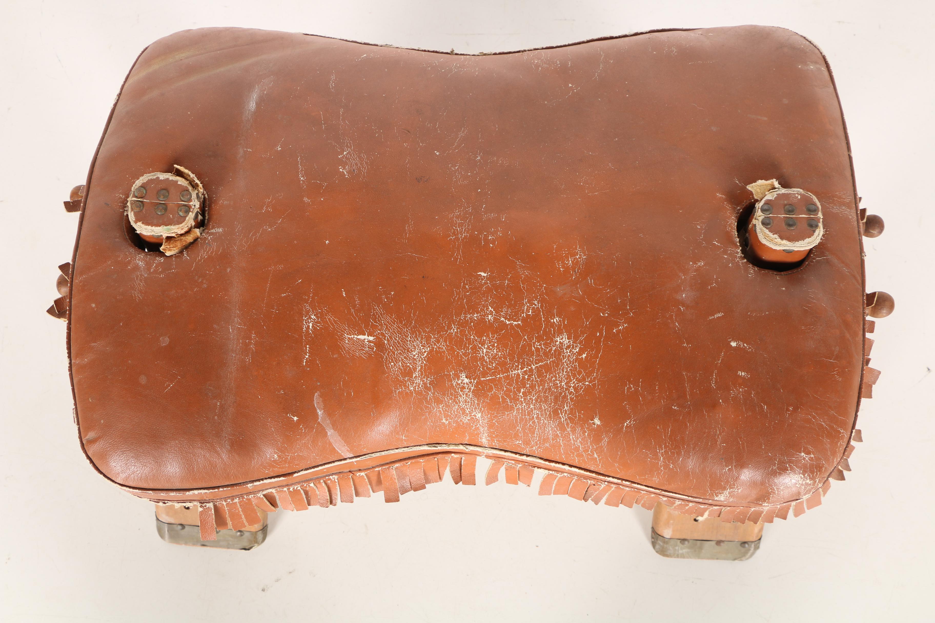 Vintage Camel Saddle Stool