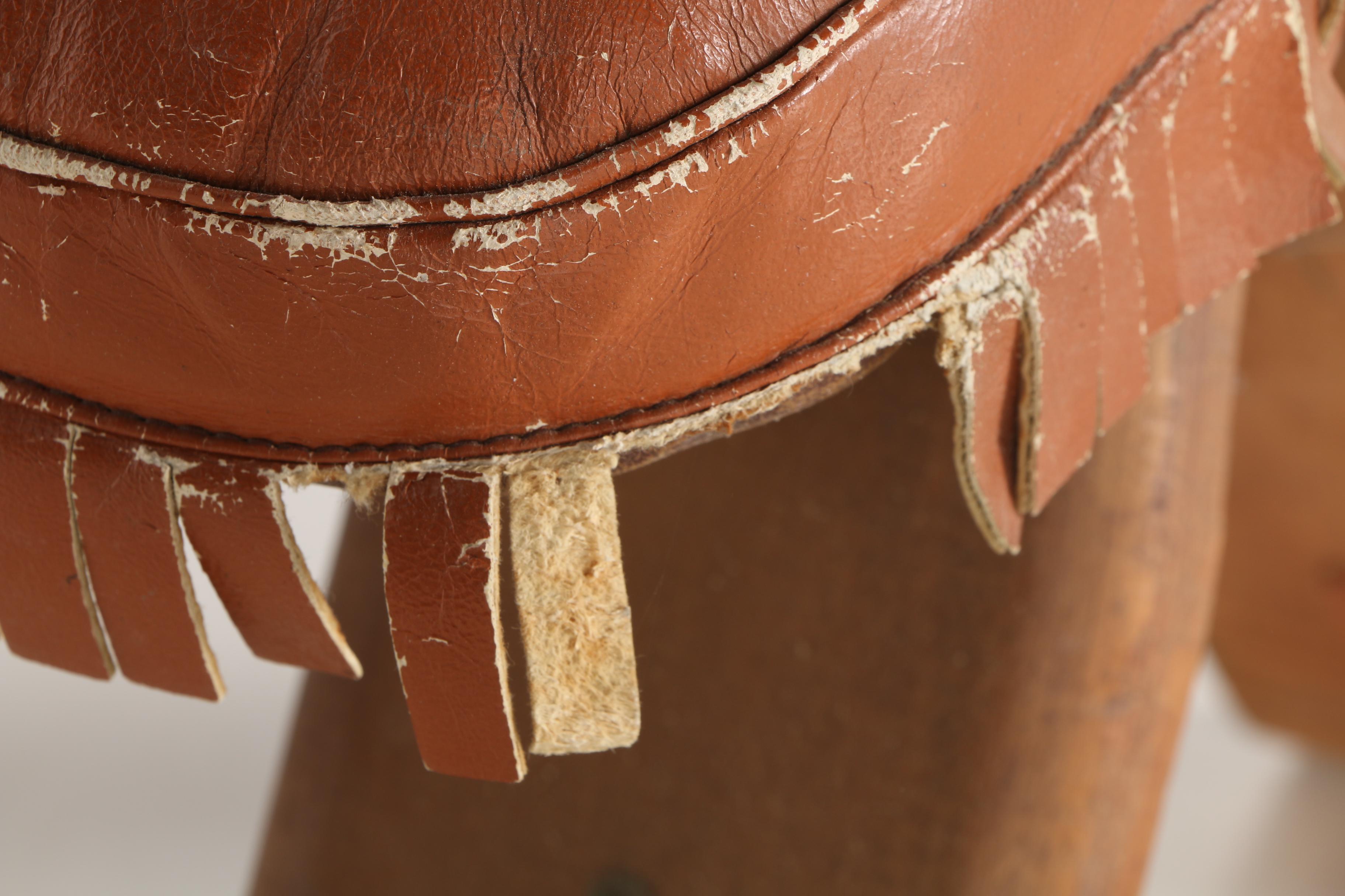 Vintage Camel Saddle Stool
