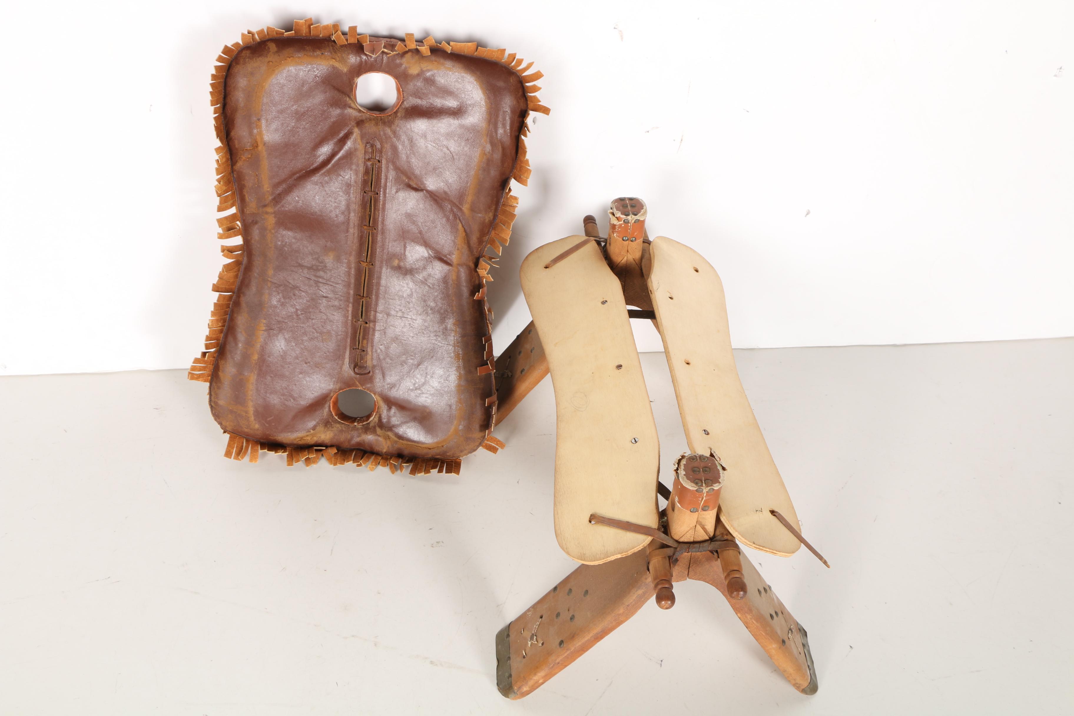 Vintage Camel Saddle Stool