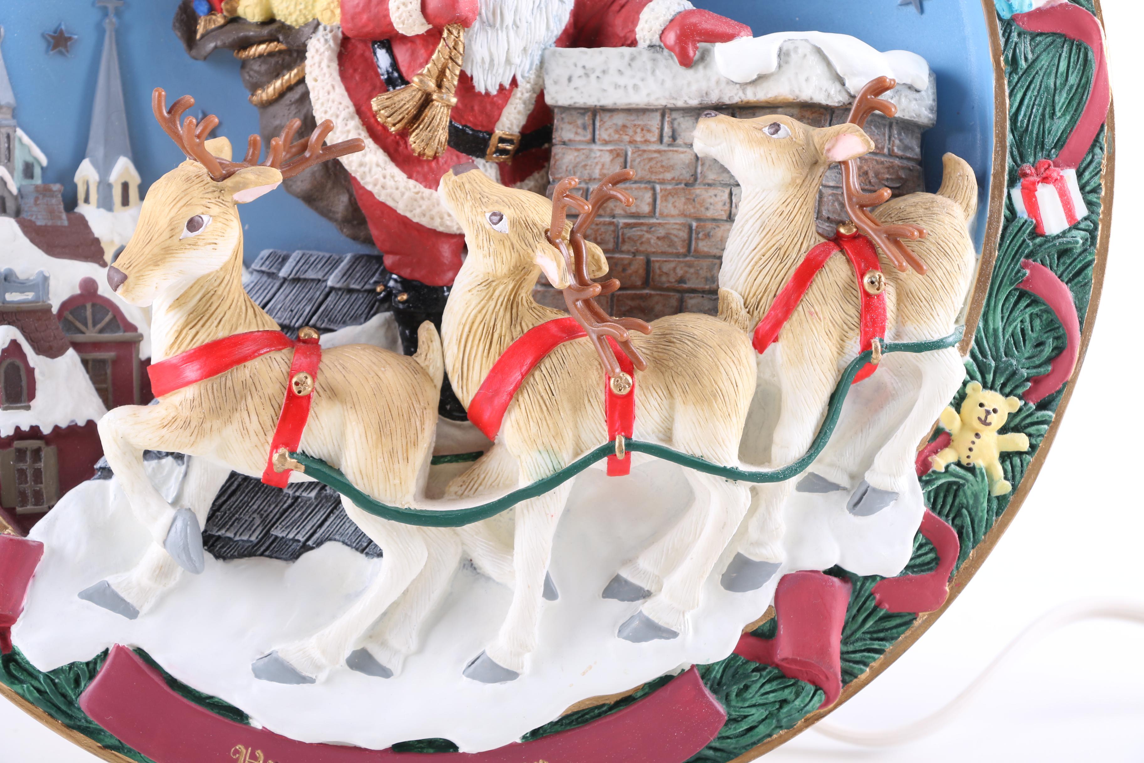 The Bradford Exchange 1994 "Up to the Housetop" Plate