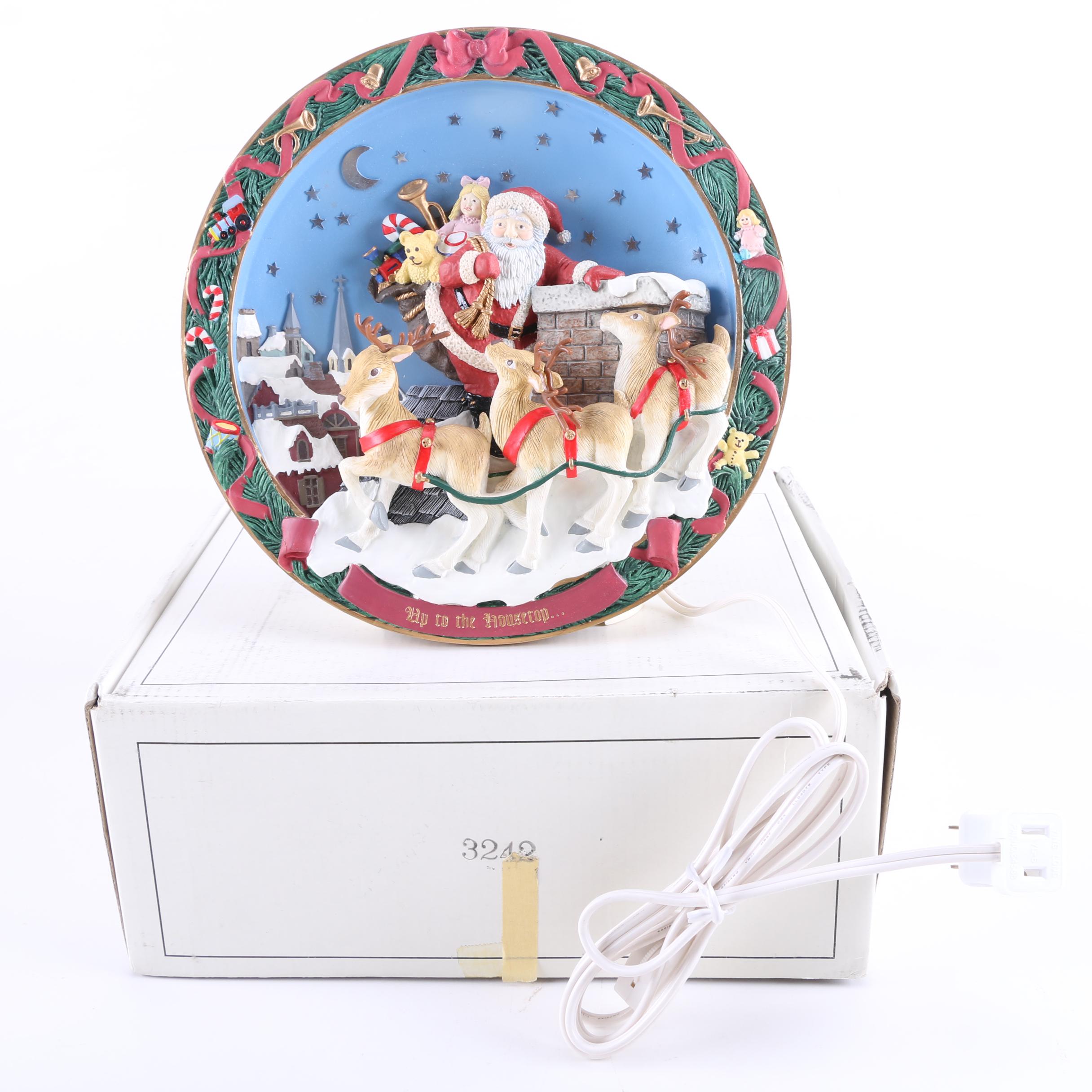 The Bradford Exchange 1994 "Up to the Housetop" Plate