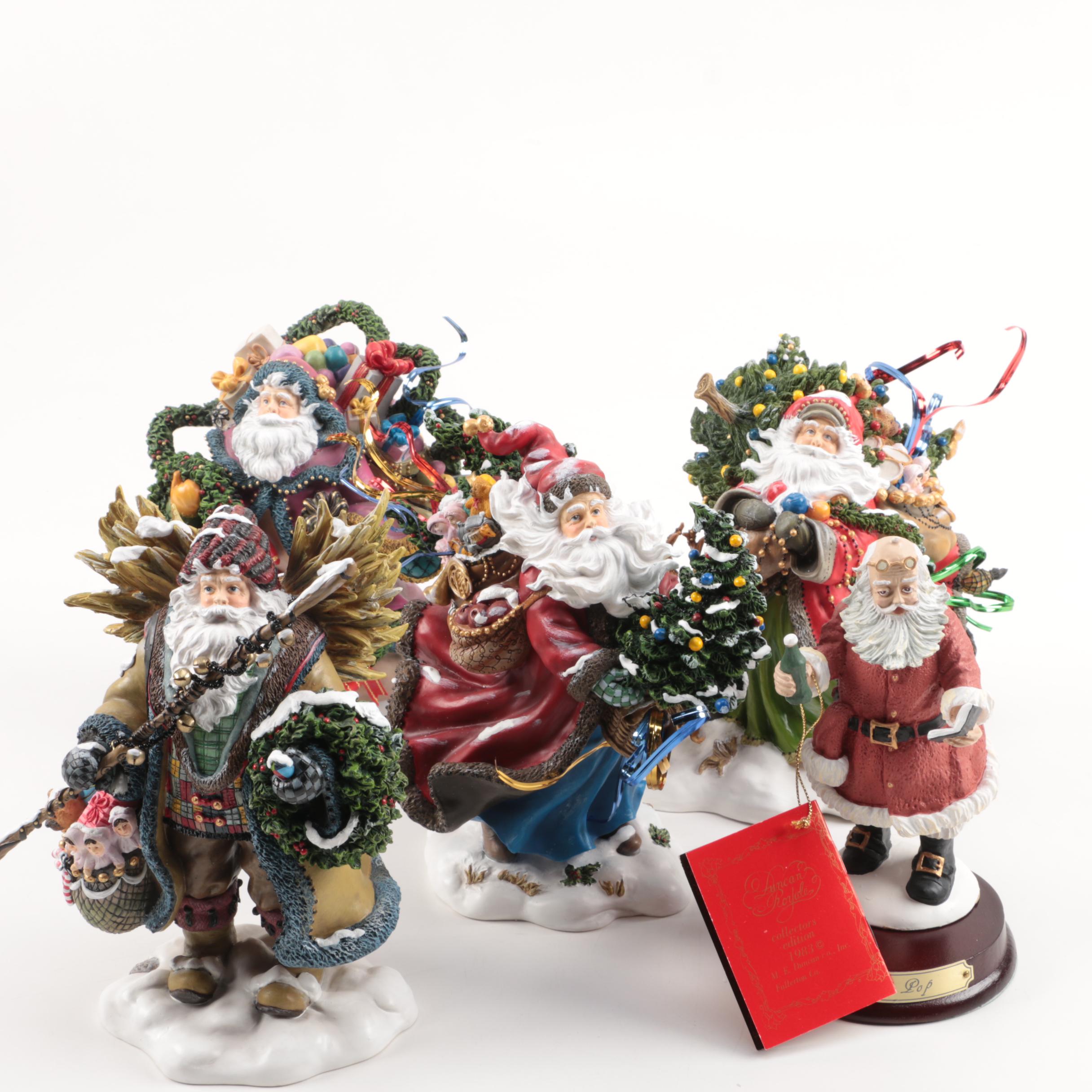 Assortment of Santa Figurines