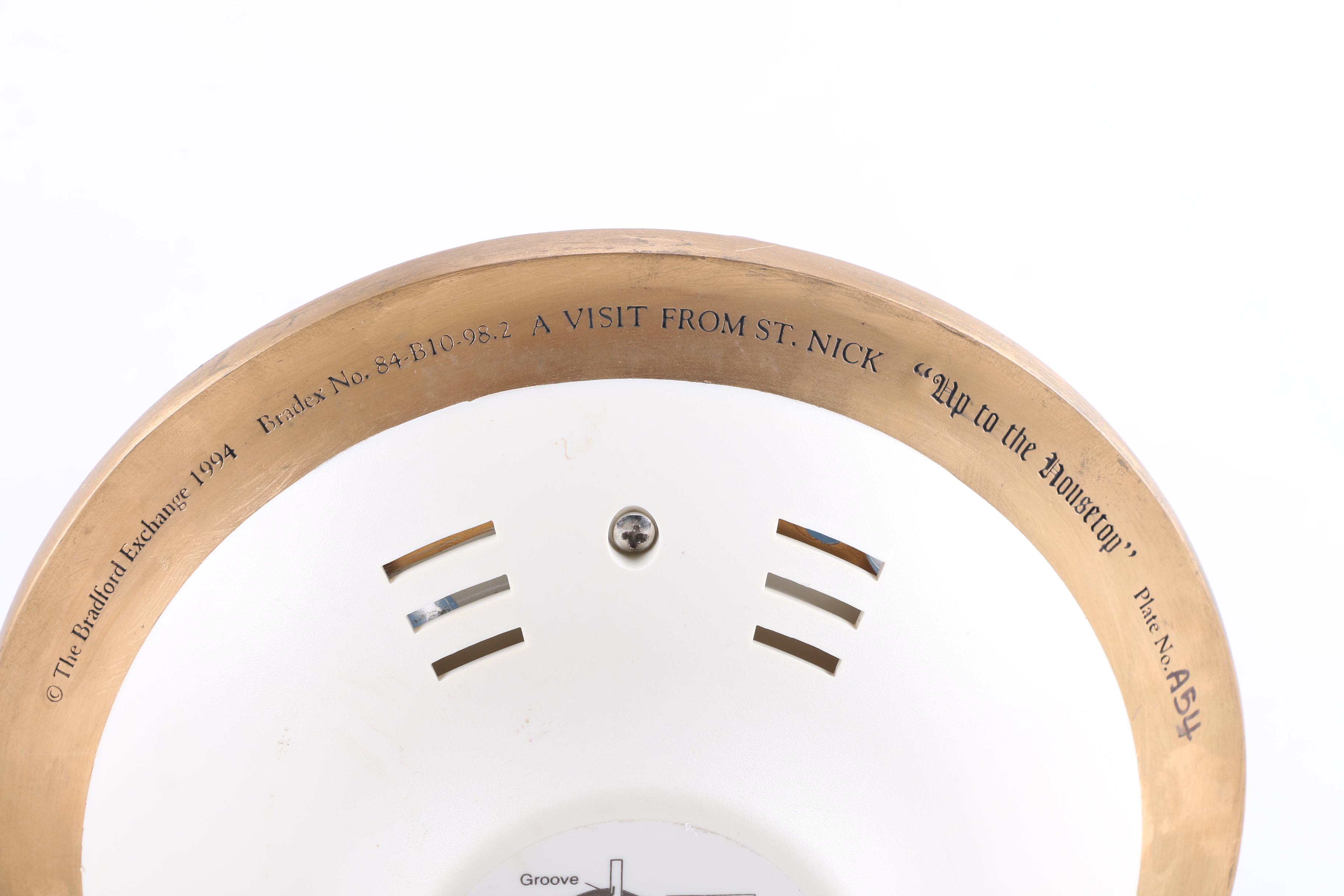 The Bradford Exchange 1994 "Up to the Housetop" Plate