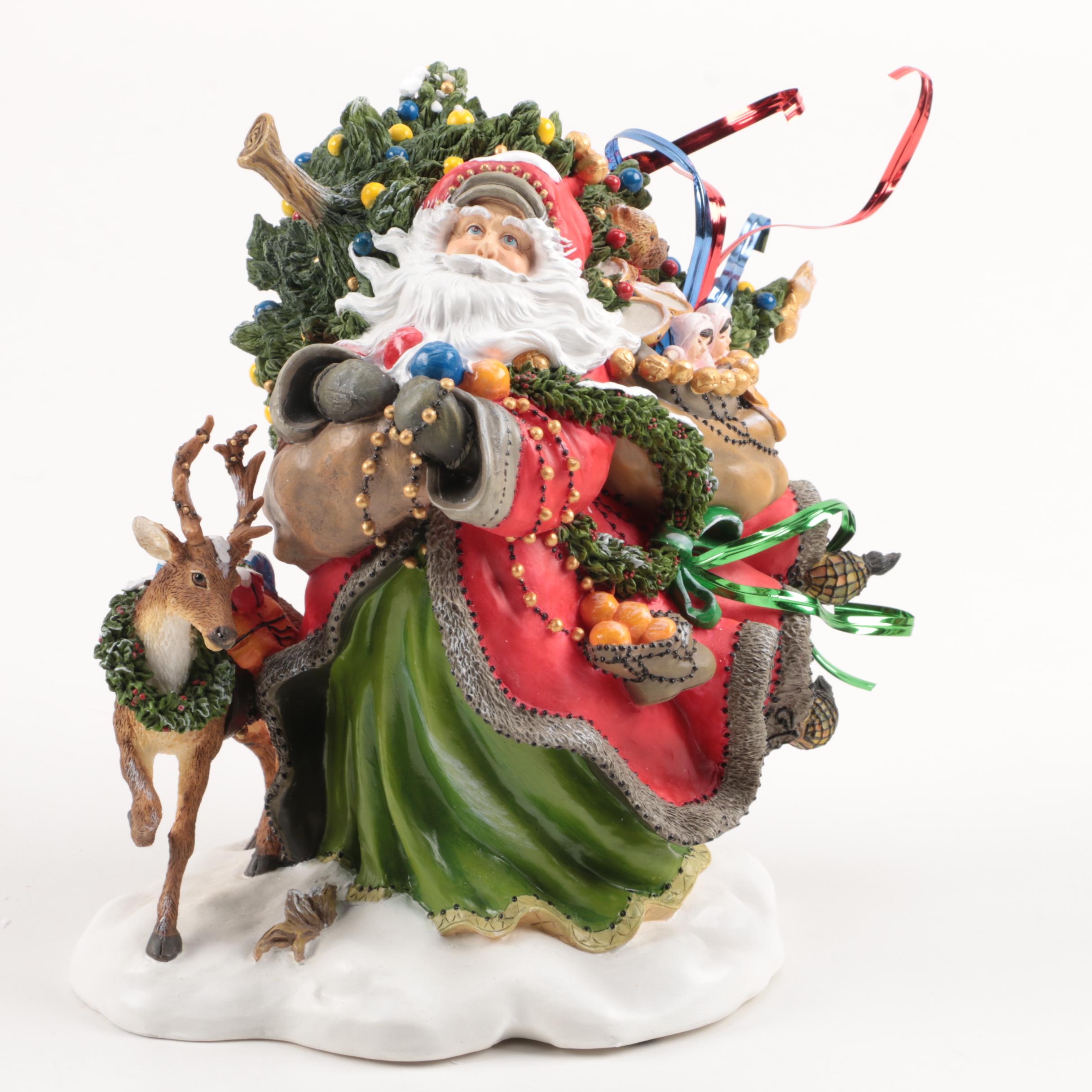 Assortment of Santa Figurines