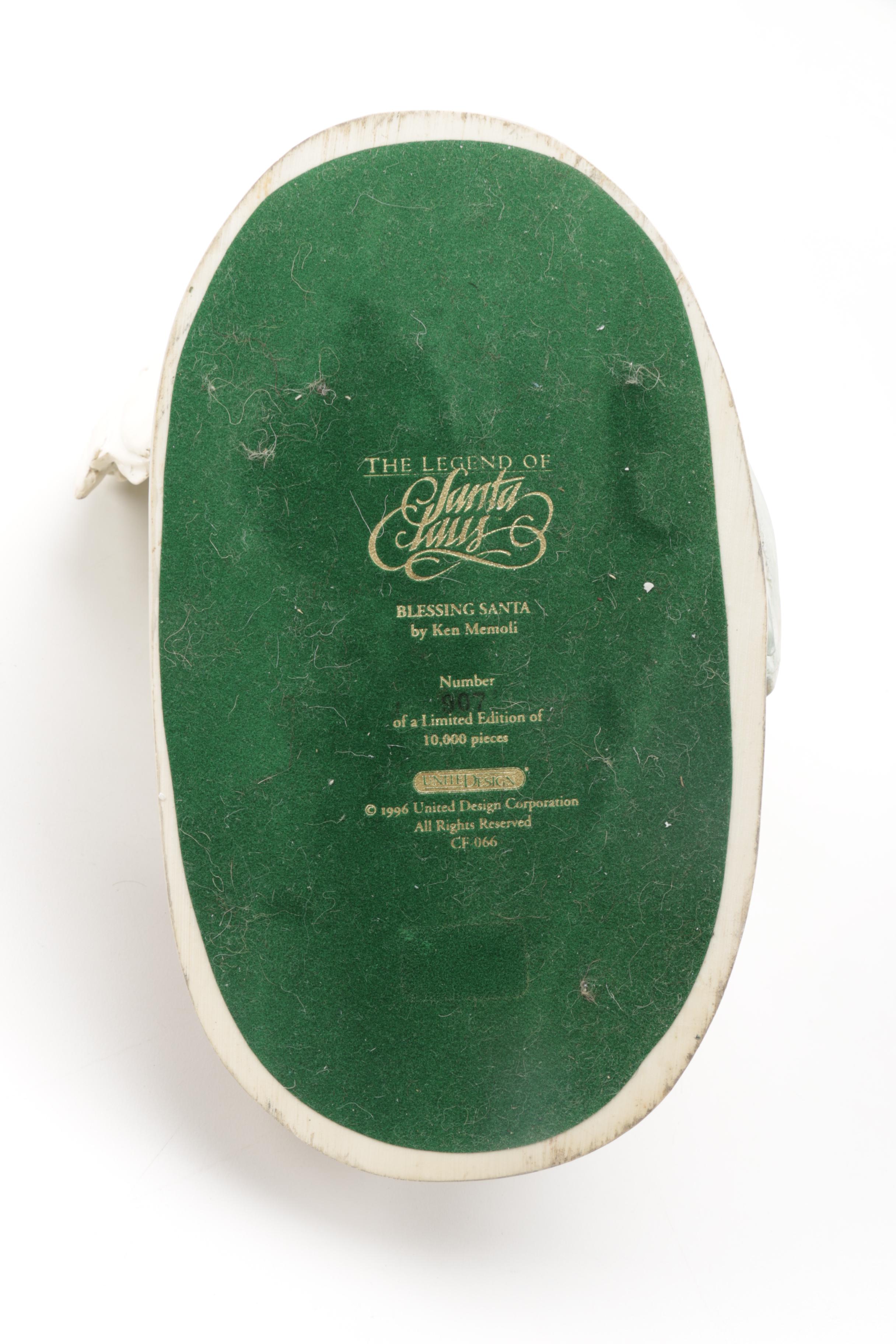 Three Santa Claus Ceramic Figurines