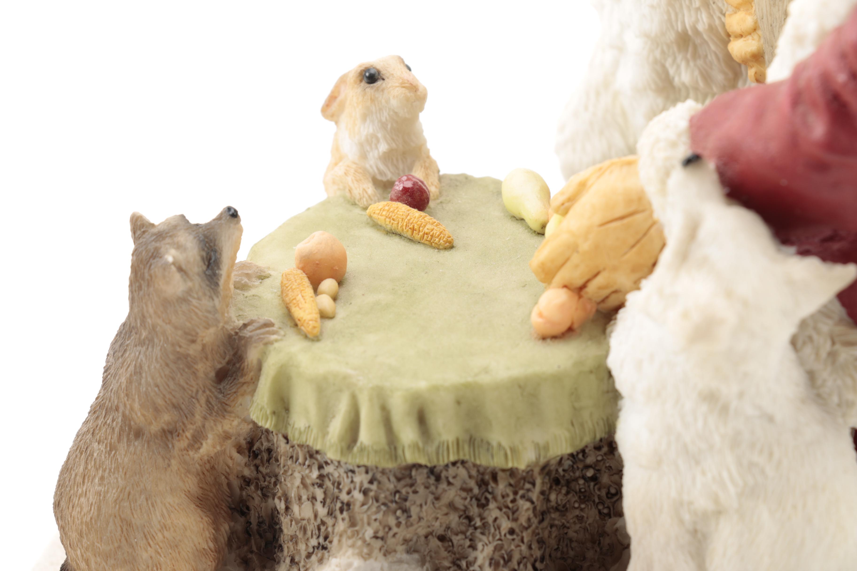 Three Santa Claus Ceramic Figurines