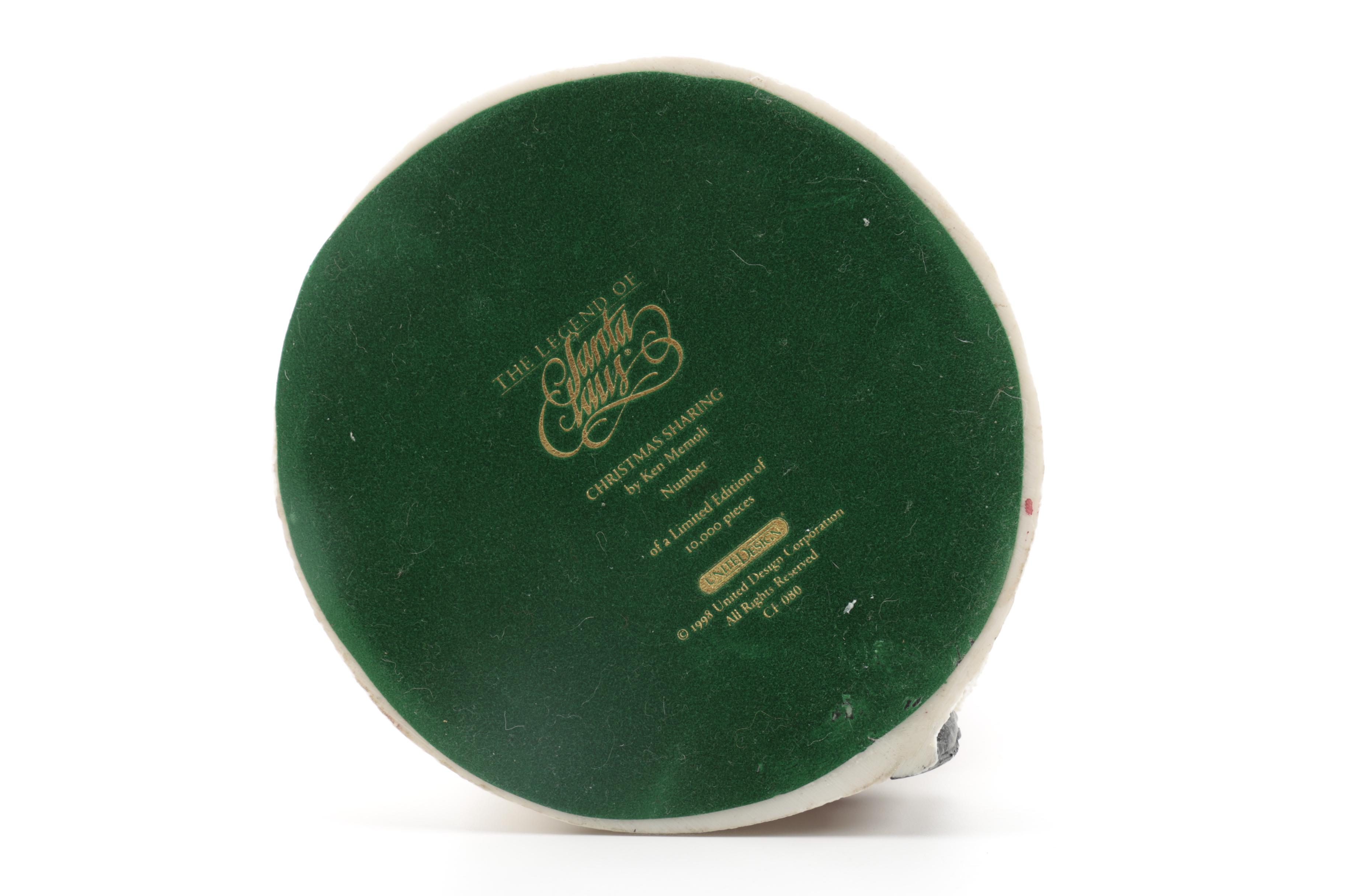 Three Santa Claus Ceramic Figurines