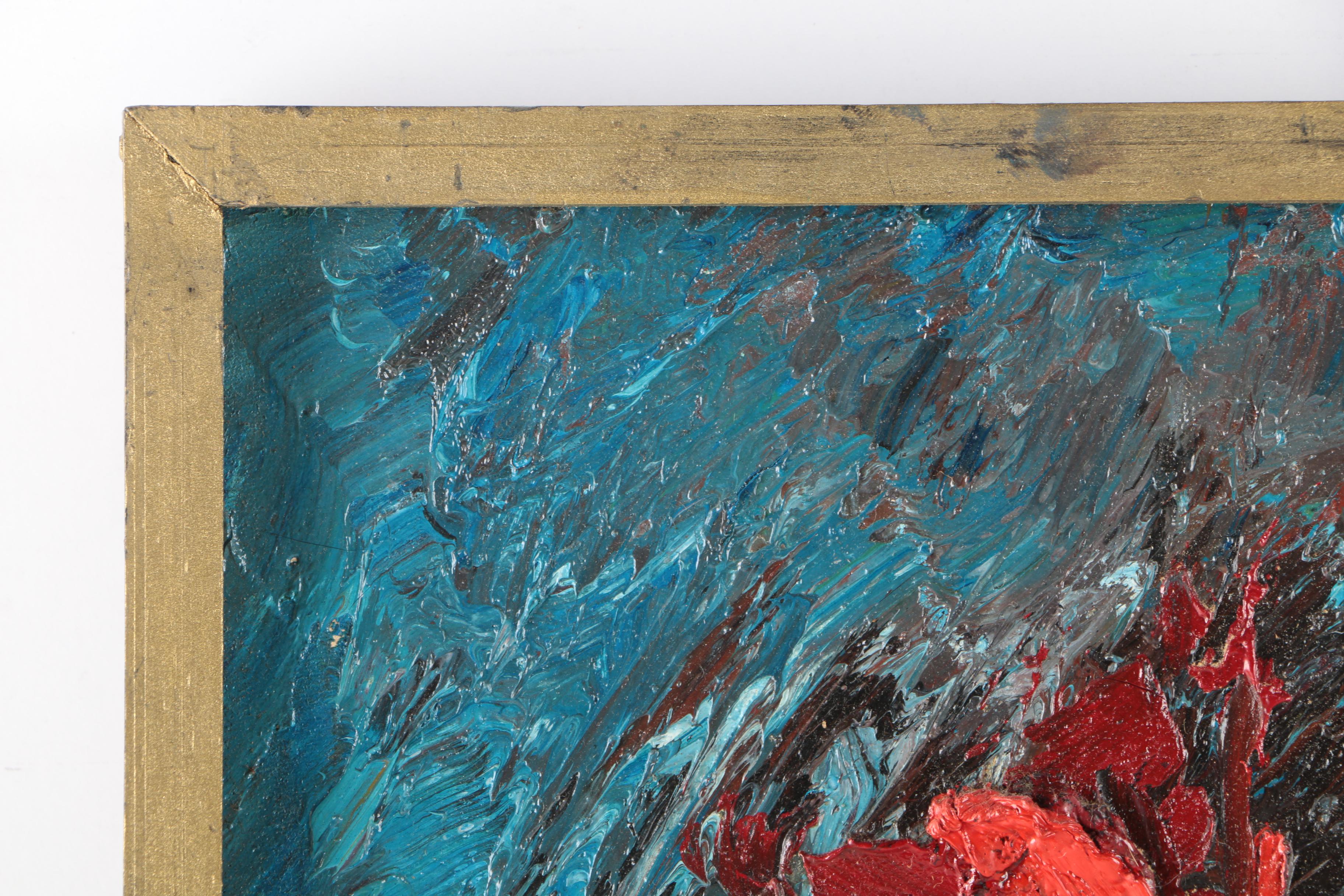 Oil on Canvas Impasto Paintings of Flowers