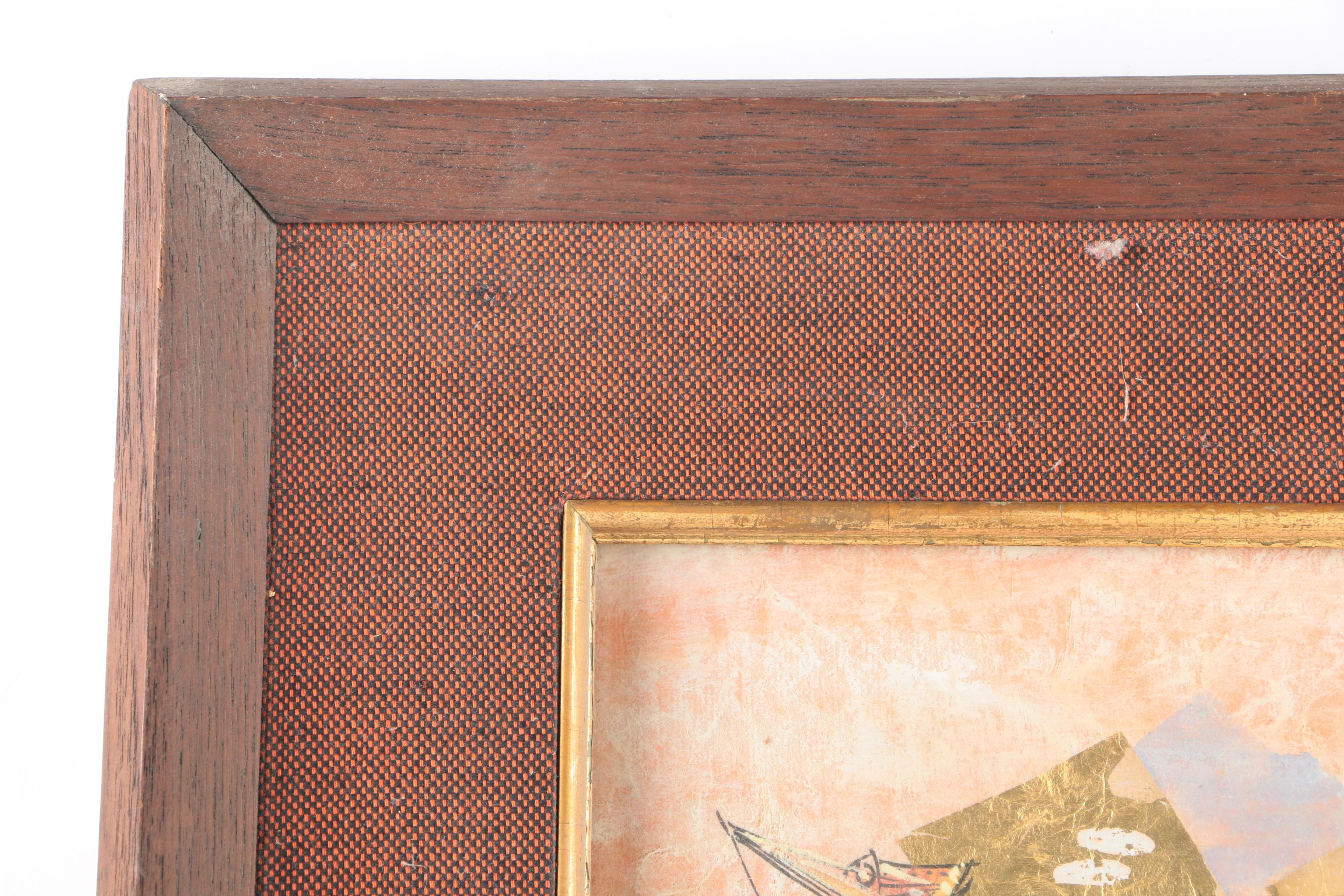 Thai Style Mixed Media Painting of Dragon Boat