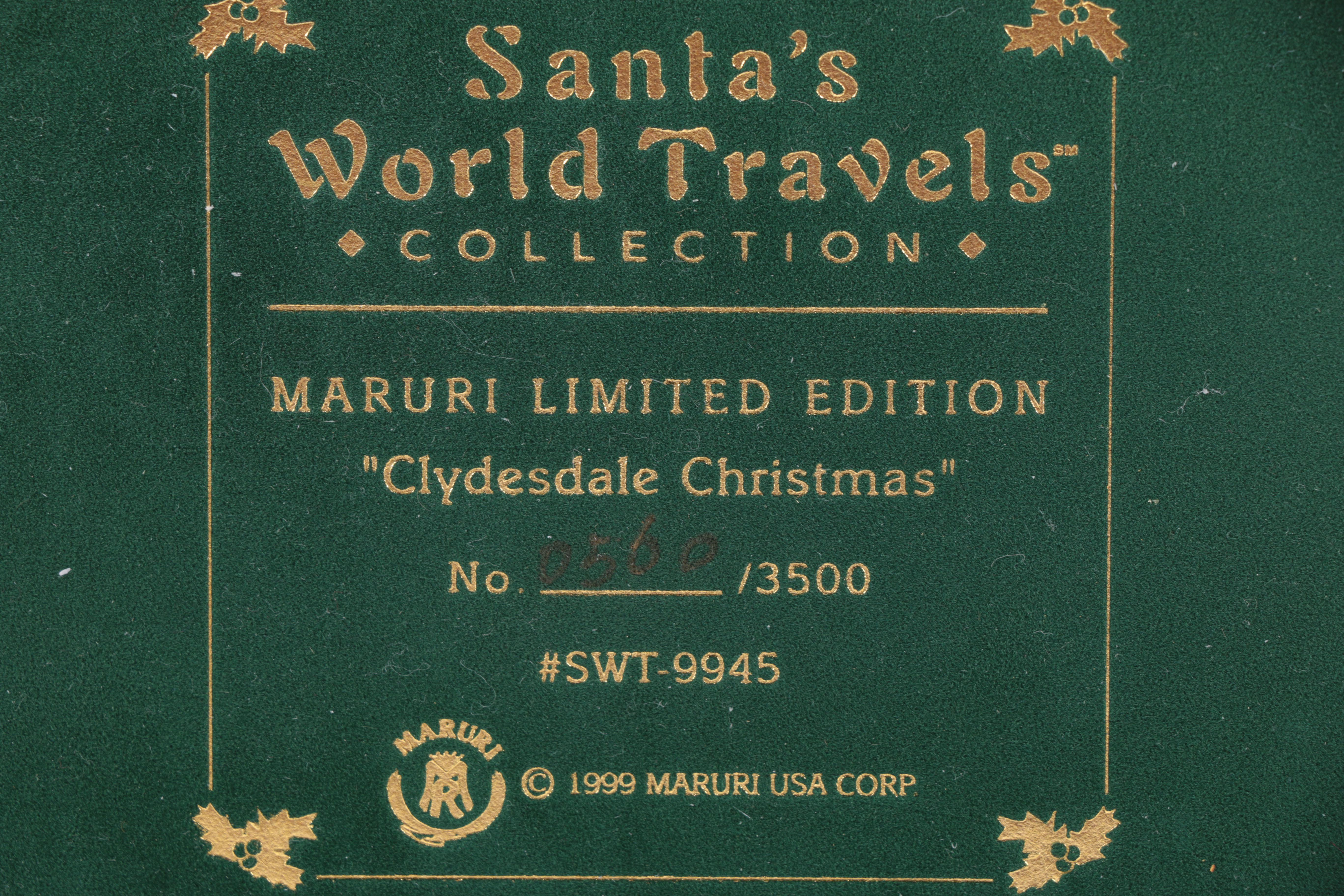 Maruri Santa's World Travels Seasonal Figurines