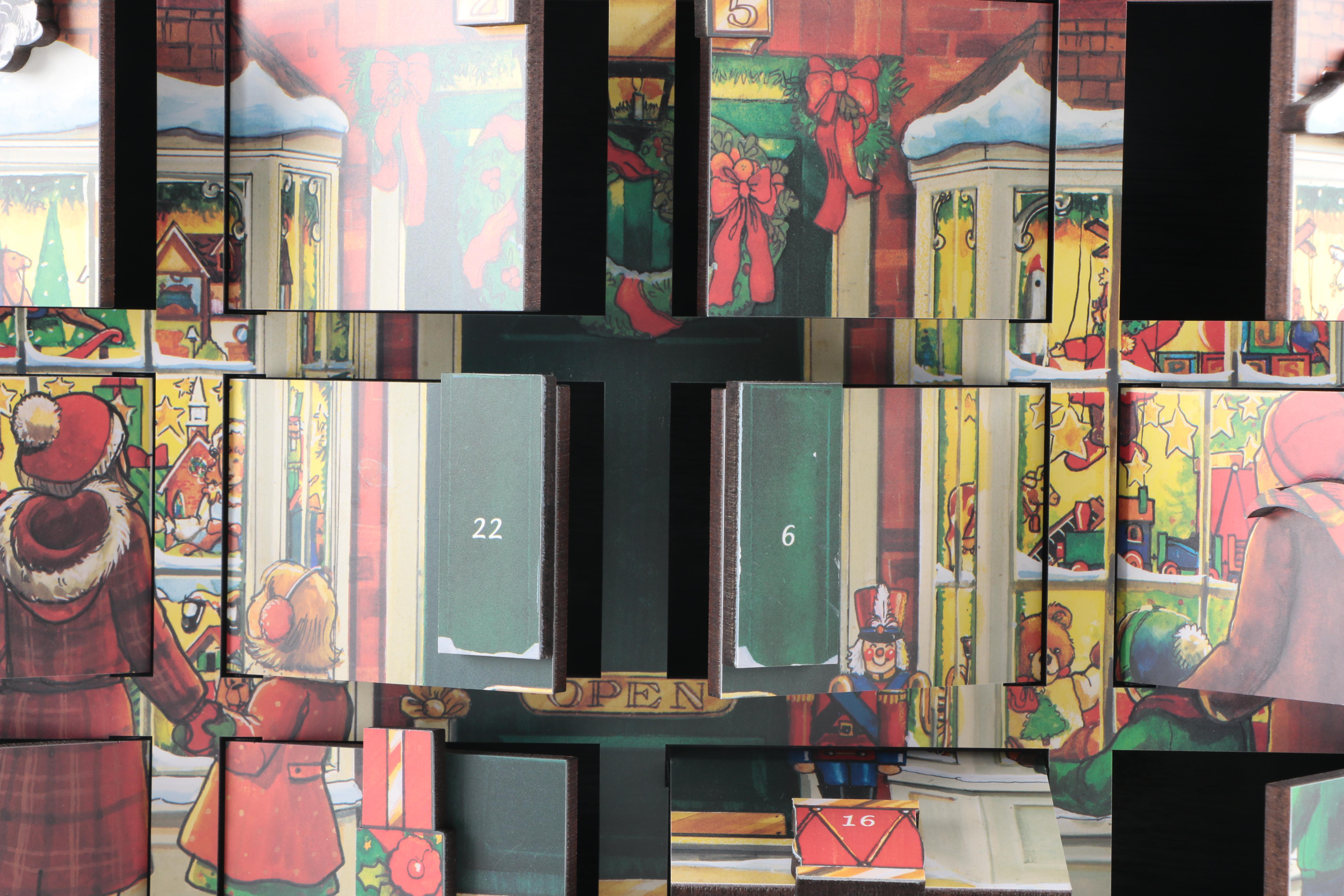 "Traditions" by Byers' Choice, Ltd. Wooden Advent Calendar