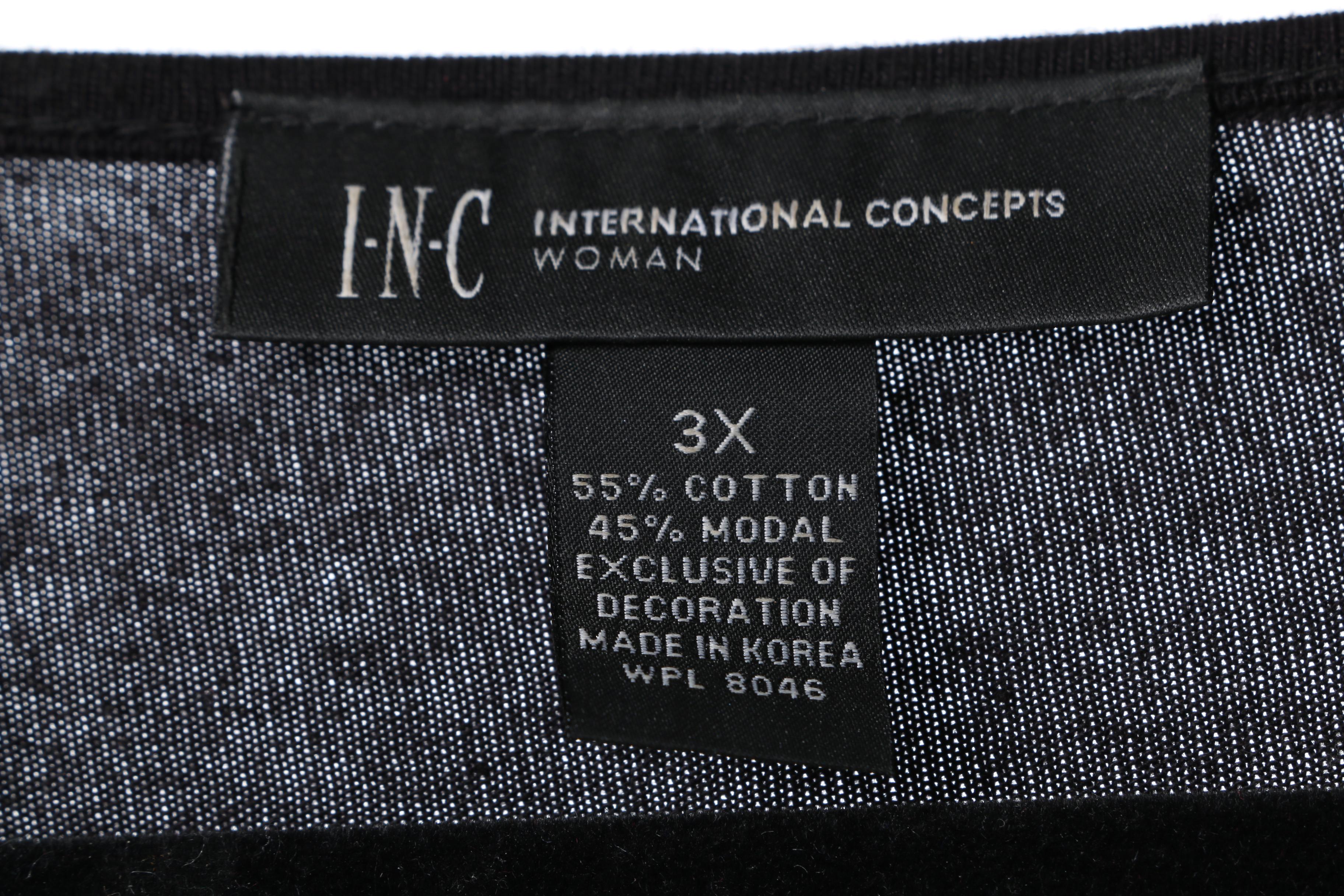 Women's Black Blouses Featuring I.N.C.
