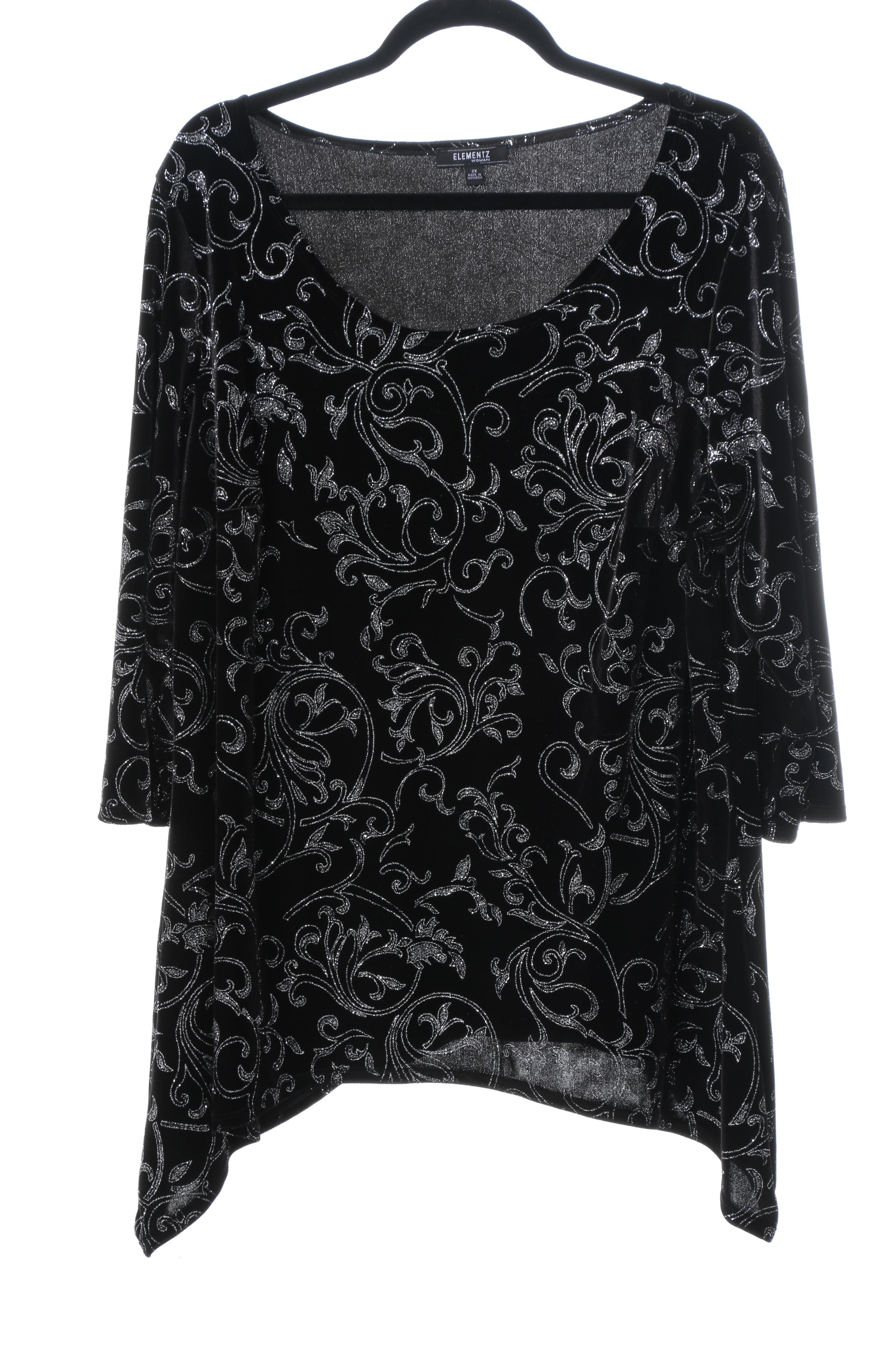 Women's Black Blouses Featuring I.N.C.
