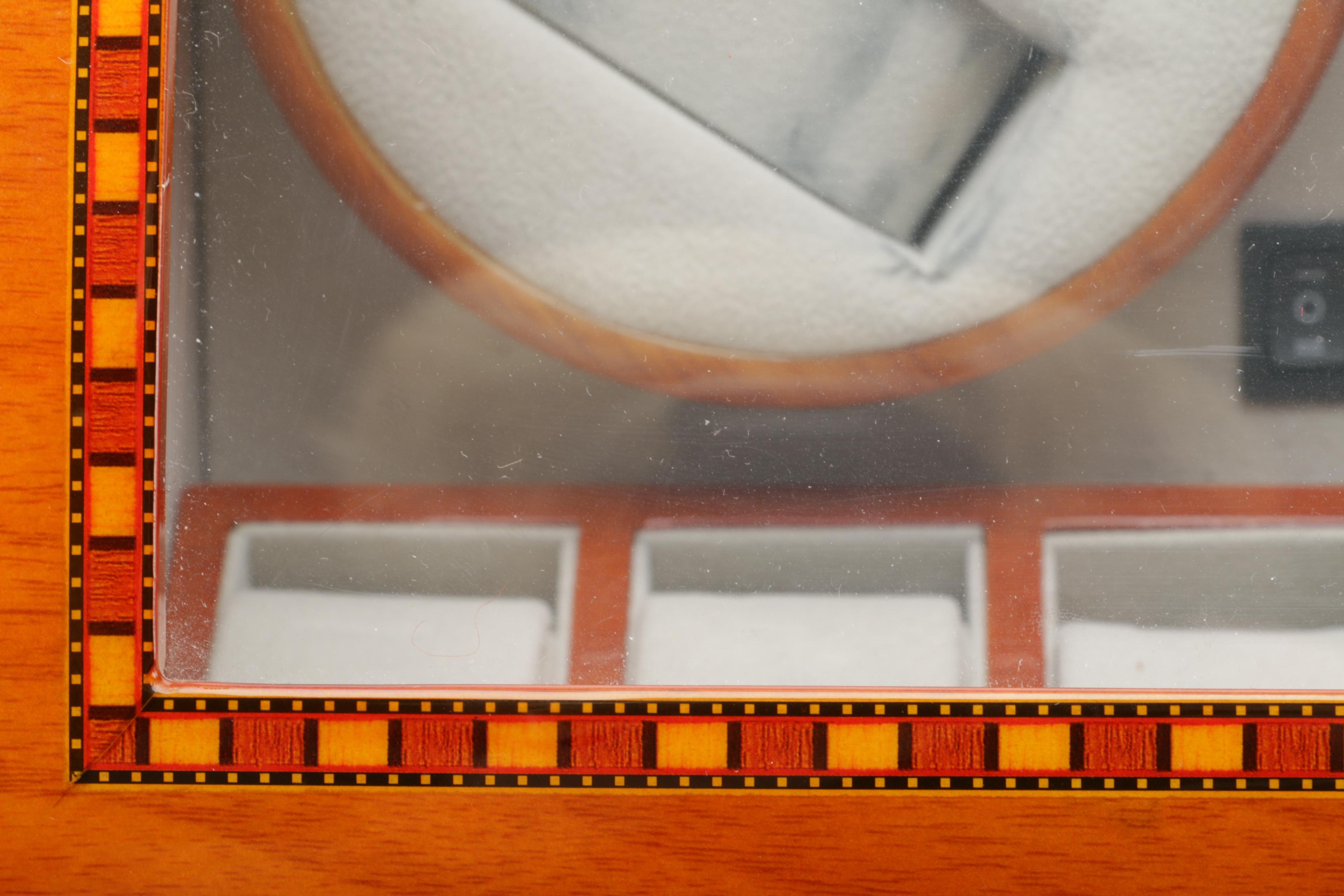 Quad Watch Winder With Twelve Storage Compartments