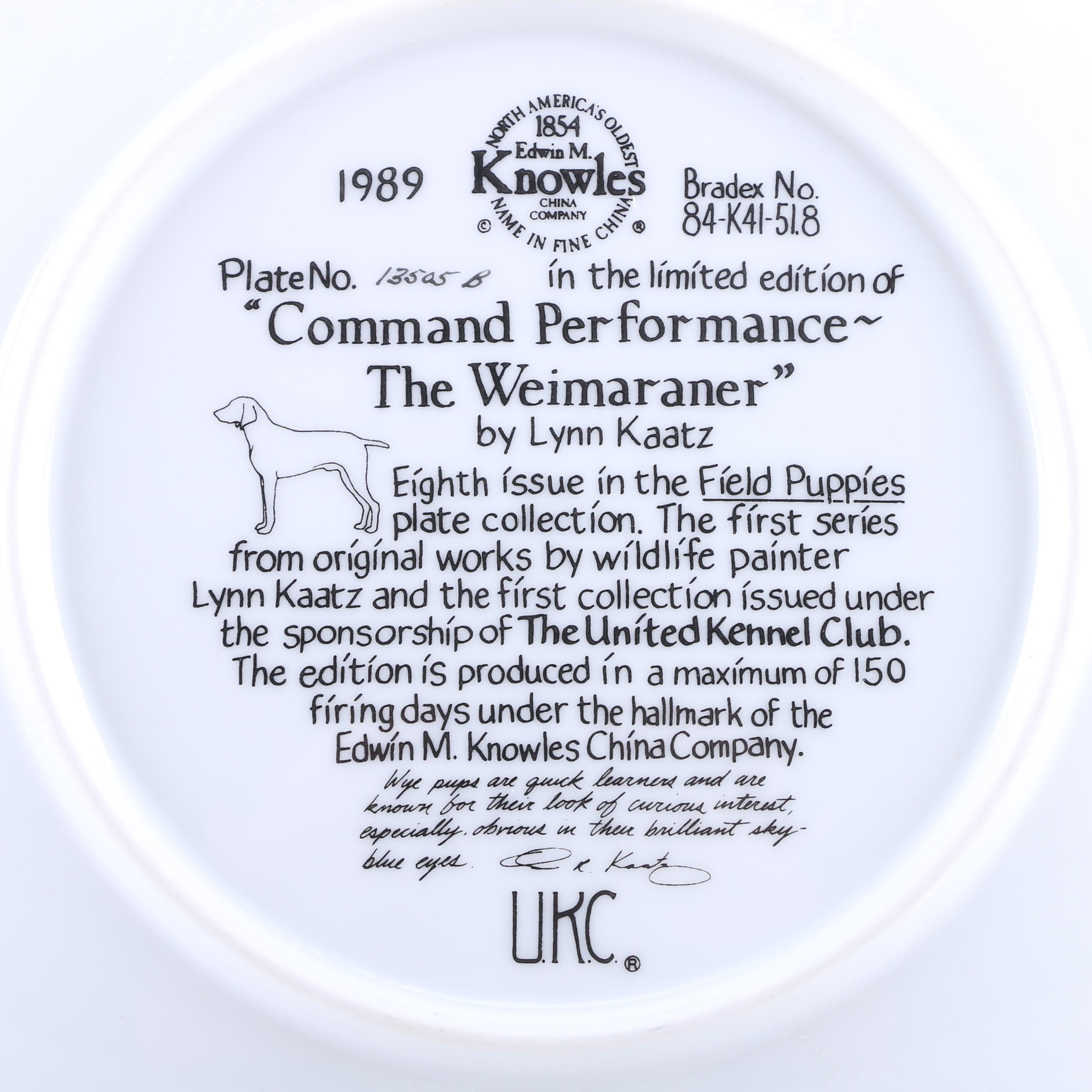 Decorative Knowle's "Field Puppies" Plates