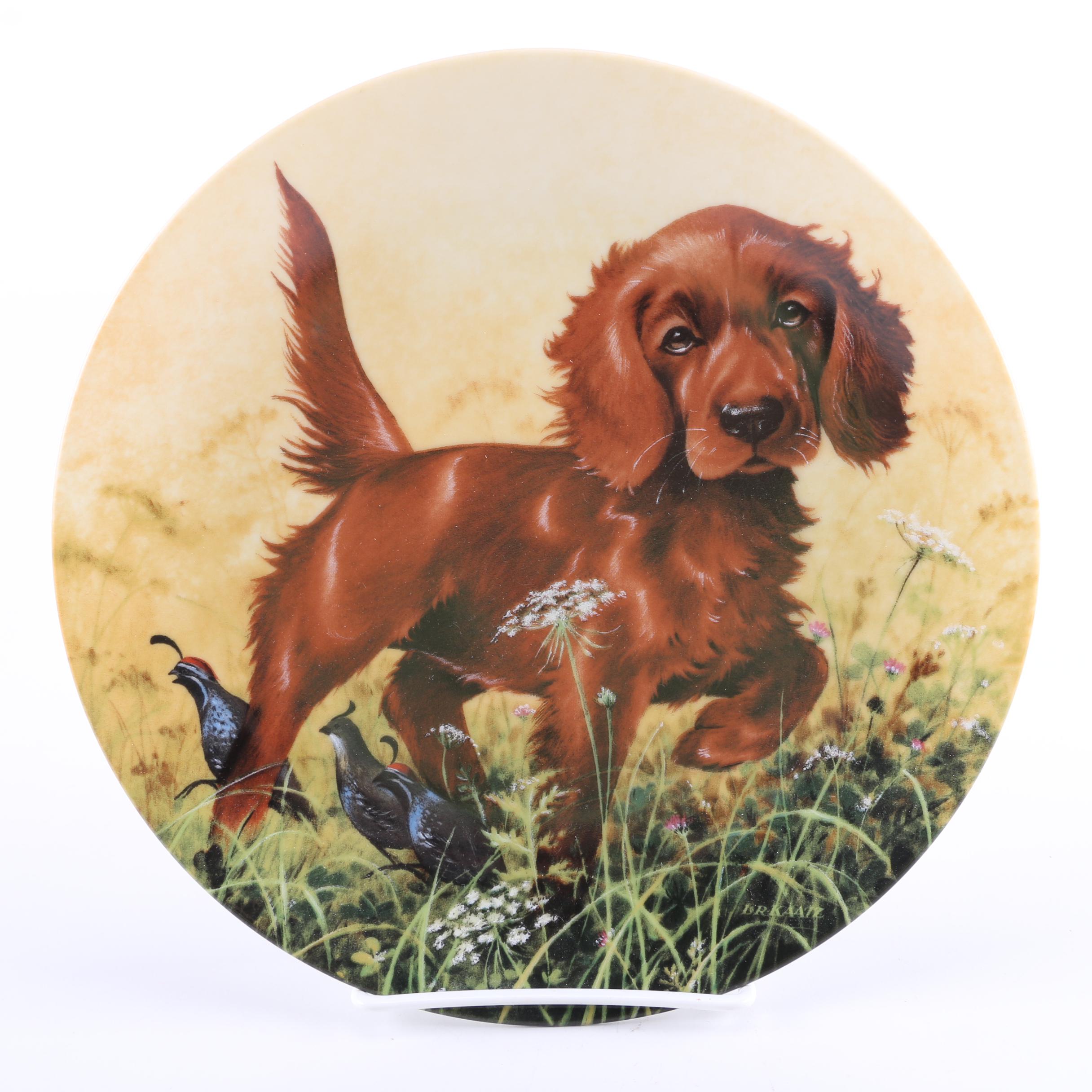 Decorative Knowle's "Field Puppies" Plates