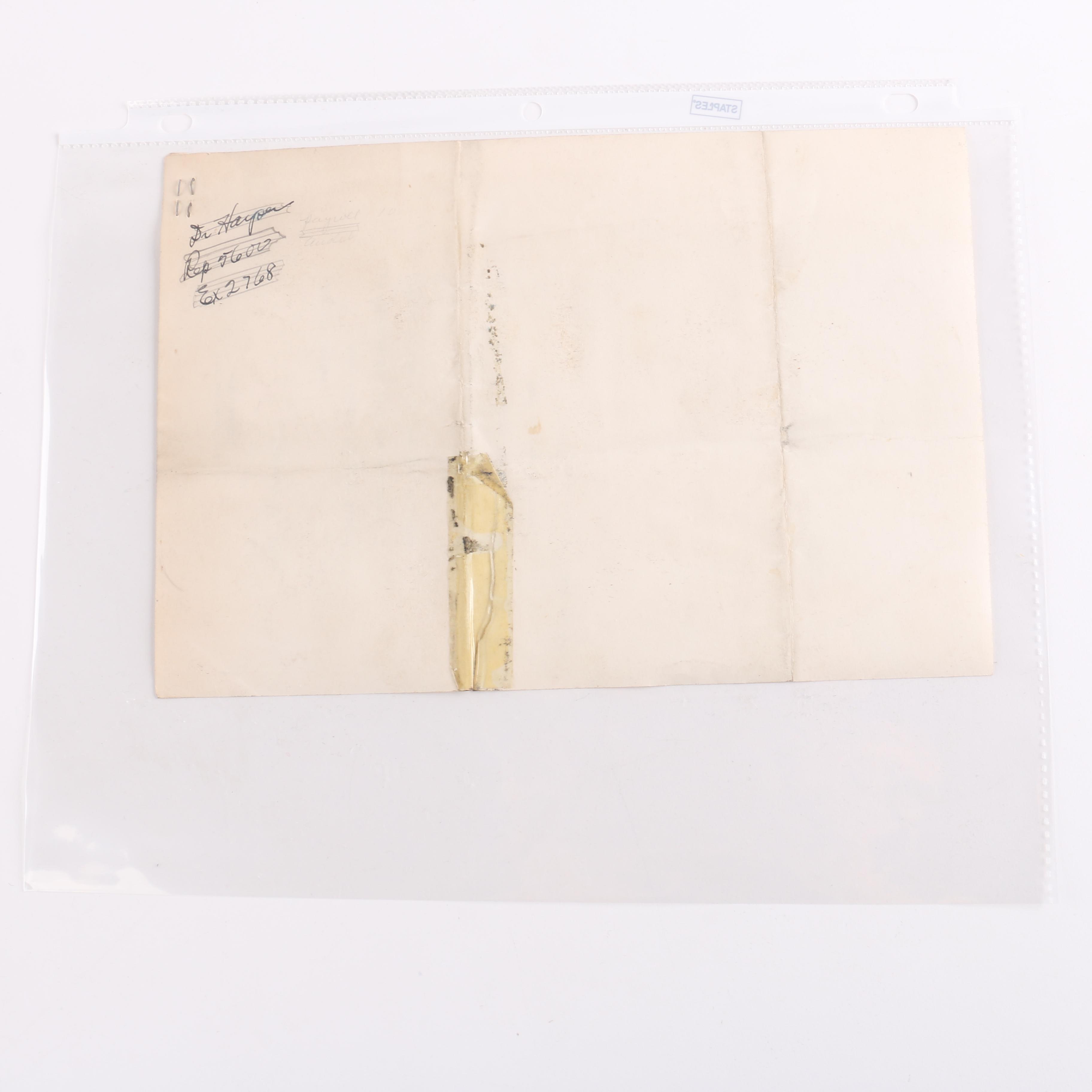 Eleanor Roosevelt Signed Letter on White House Stationery