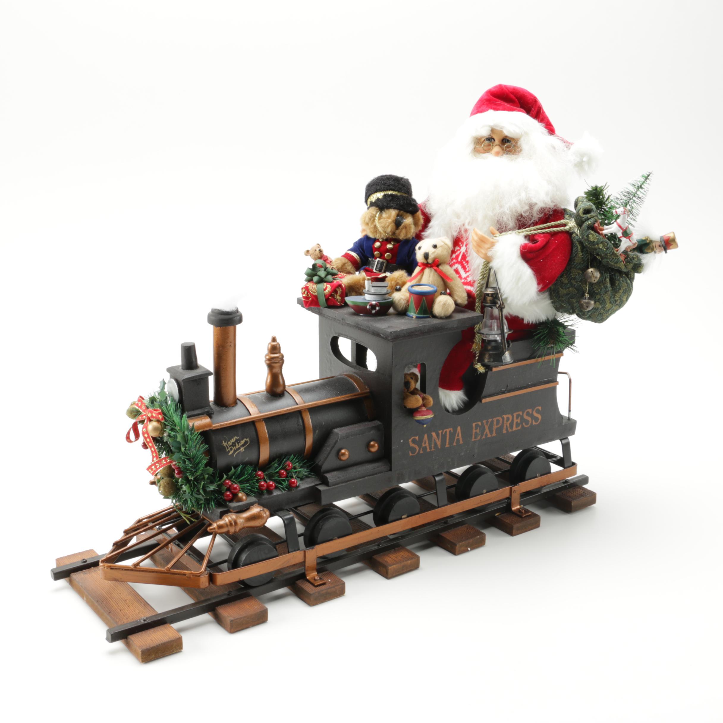 Karen Didion Originals Santa Express Figurine