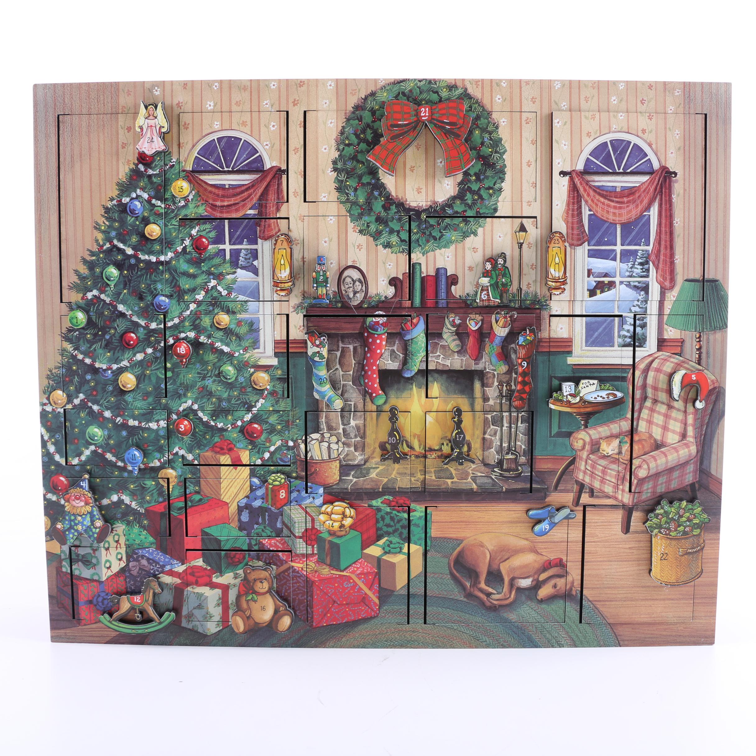 Traditions by Byers' Choice Ltd. Fireside Advent Calendar Box