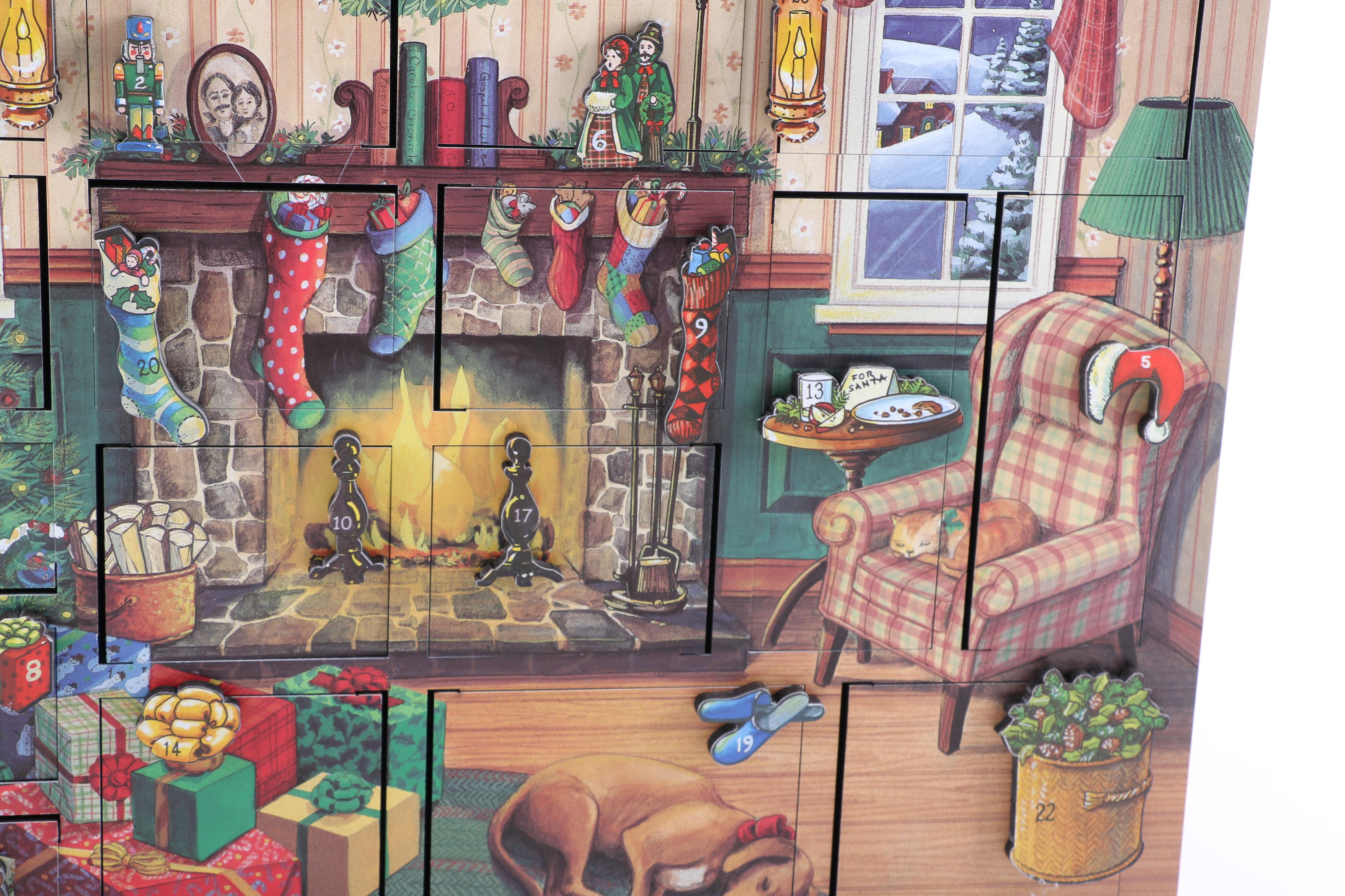 Traditions by Byers' Choice Ltd. Fireside Advent Calendar Box