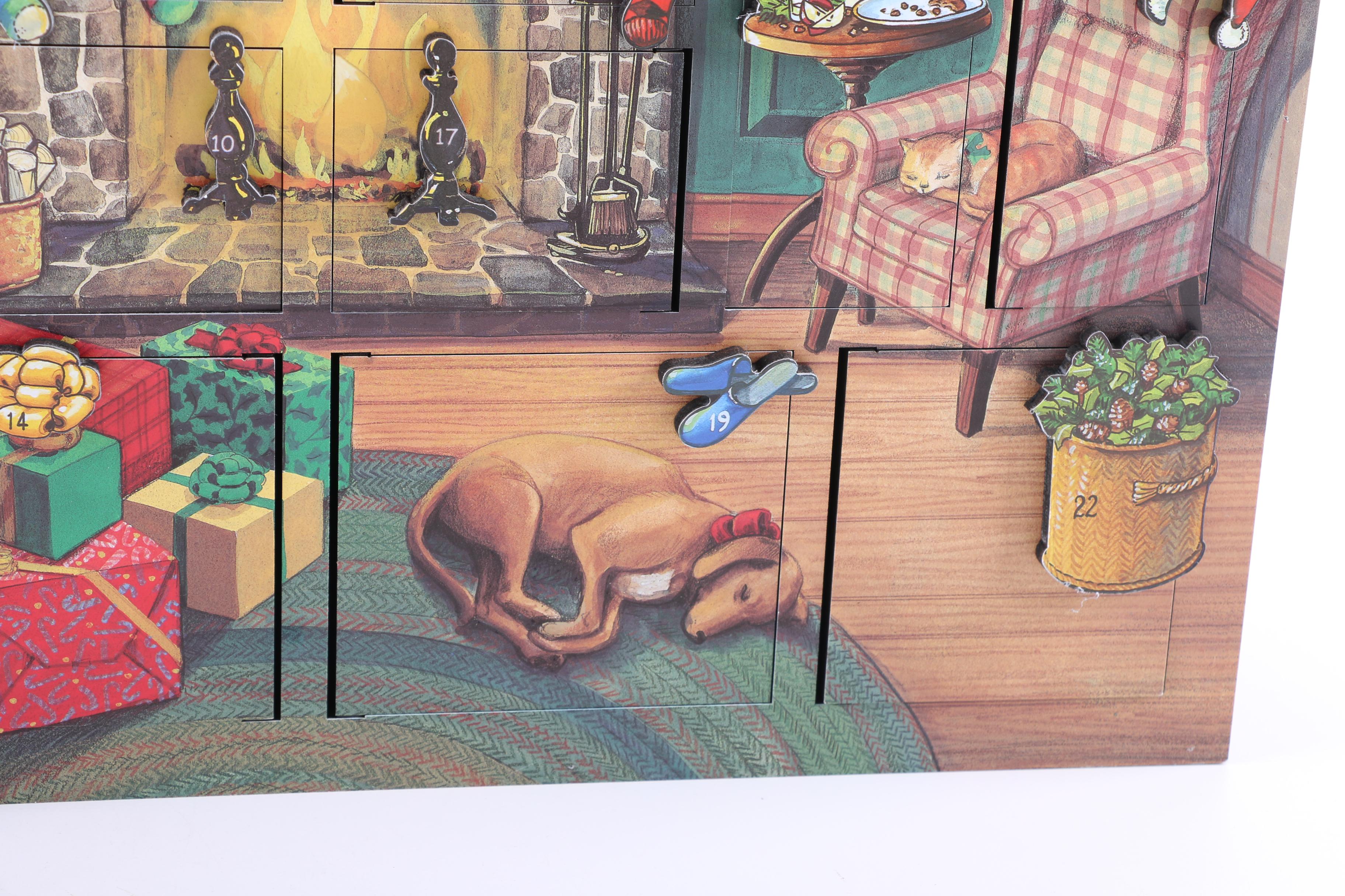 Traditions by Byers' Choice Ltd. Fireside Advent Calendar Box