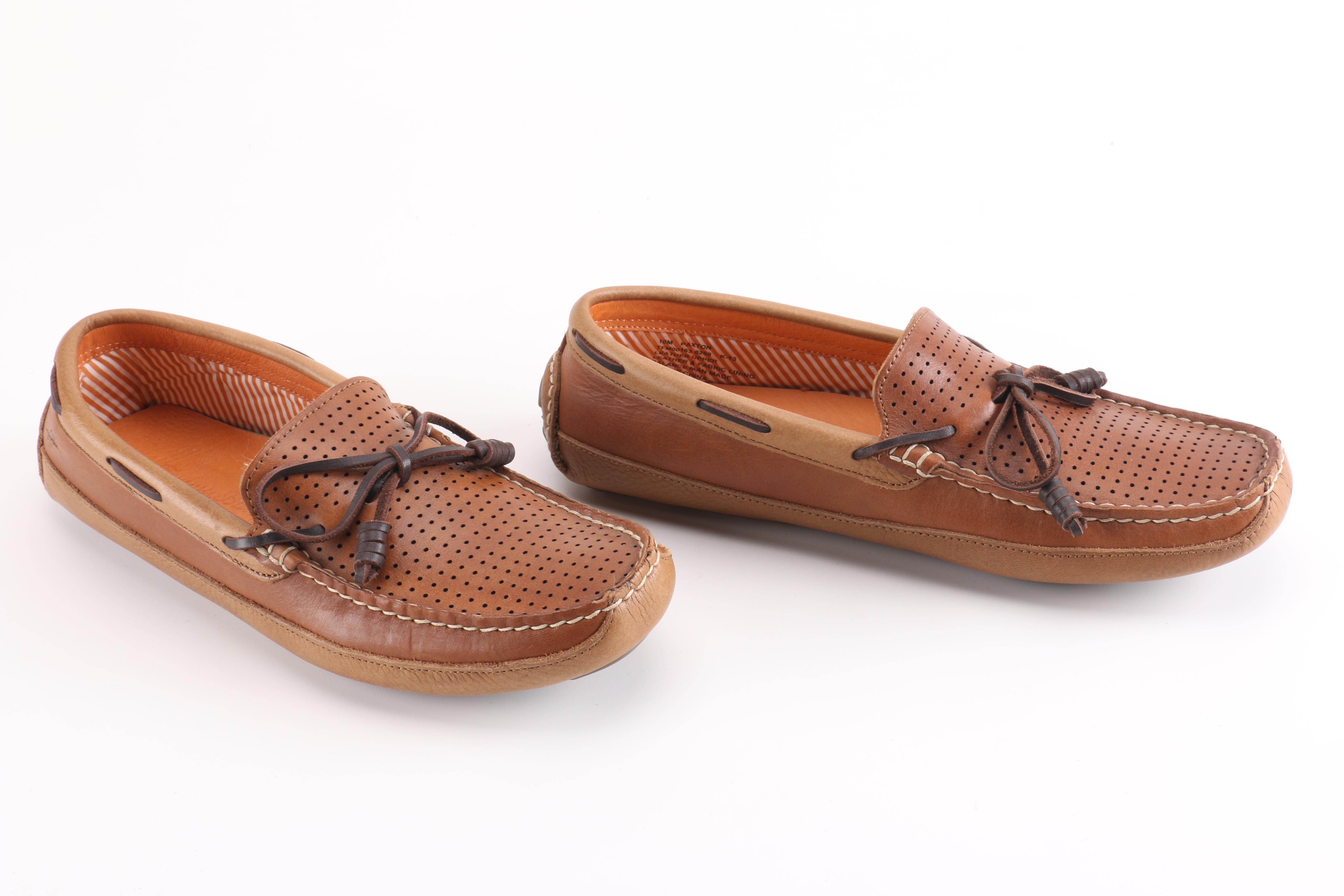 Tommy Bahama Men's Brown Leather Boat Shoes