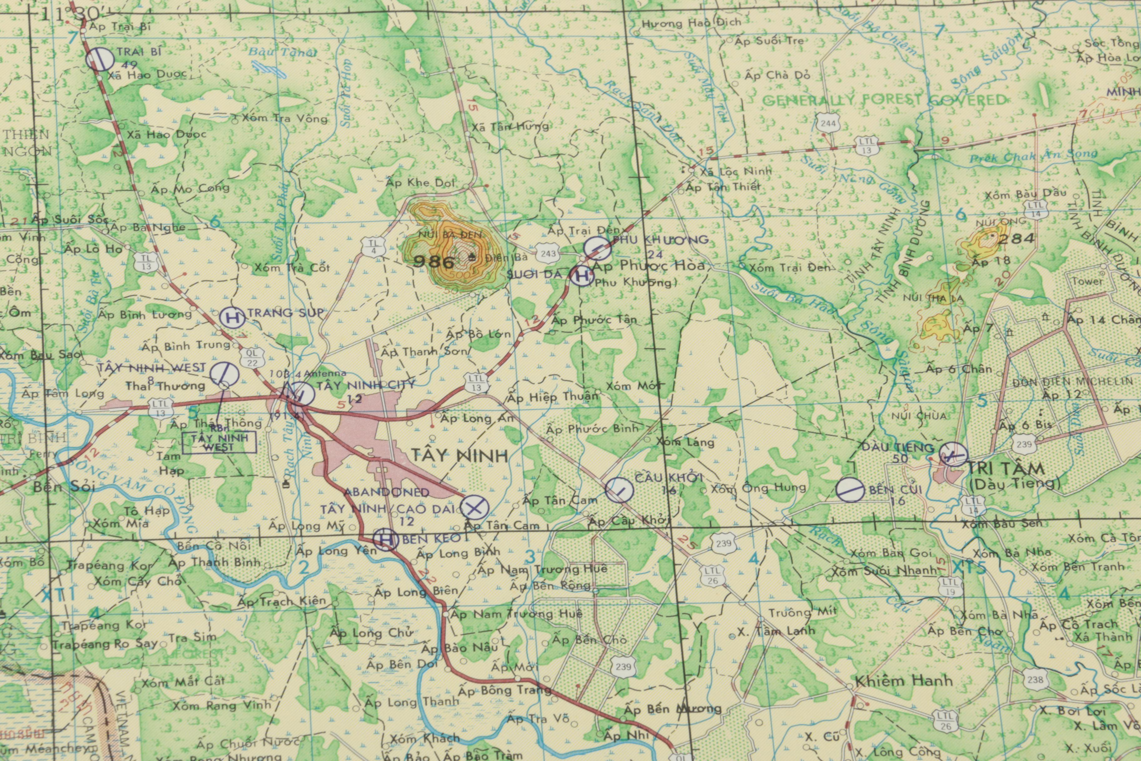 1960s Topographical and Paper Maps of Southeast Asia