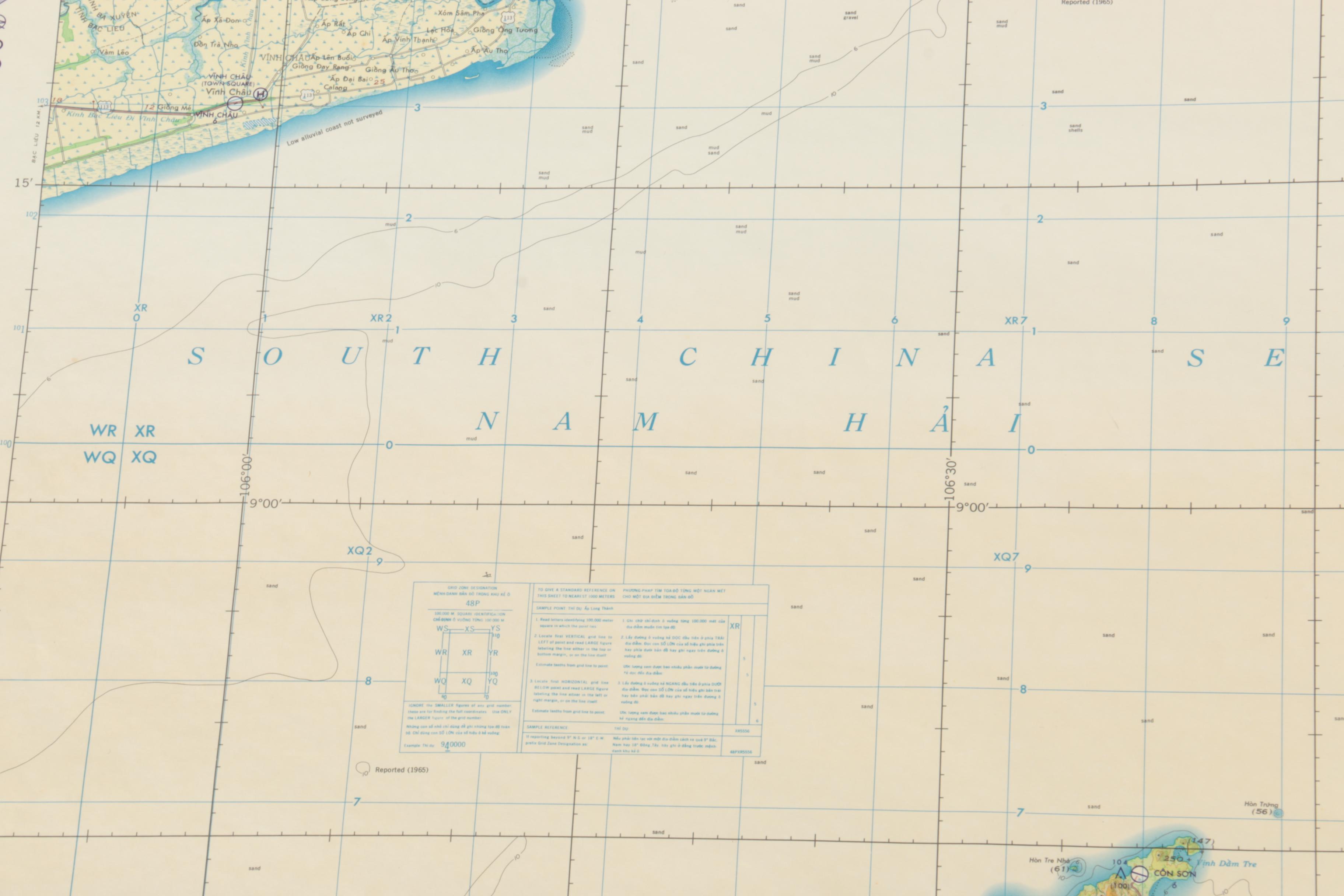 1960s Topographical and Paper Maps of Southeast Asia