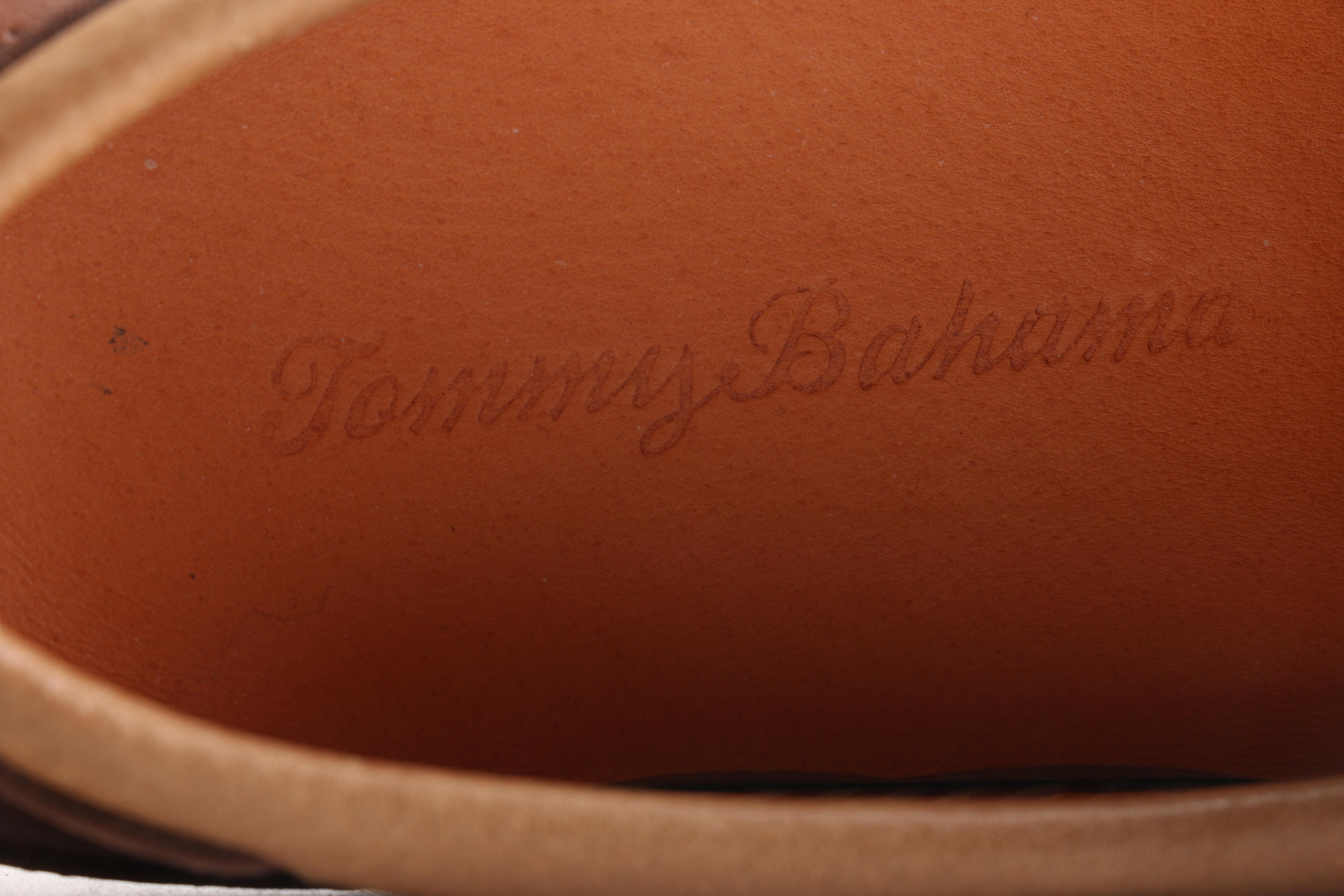 Tommy Bahama Men's Brown Leather Boat Shoes