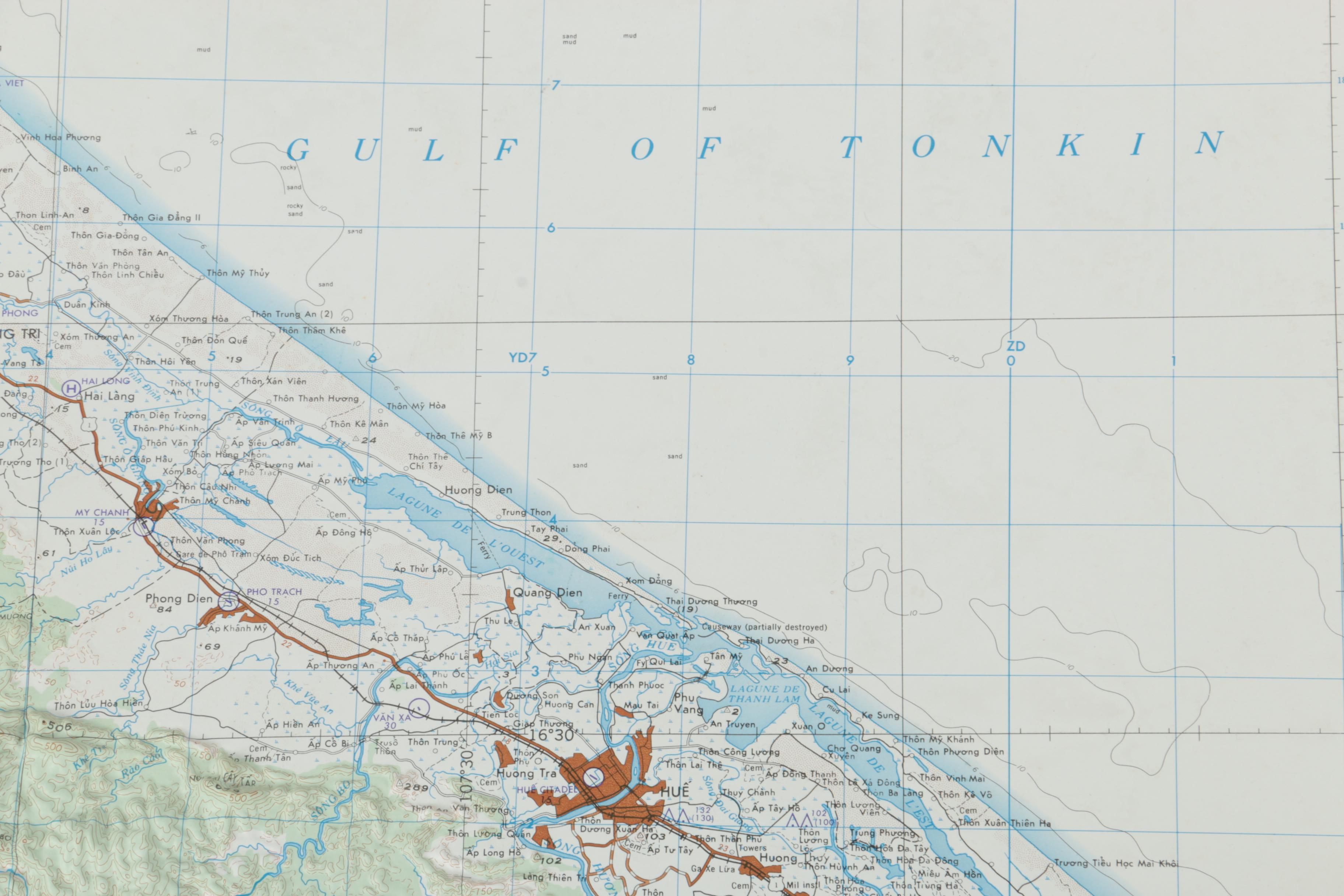 1960s Topographical and Paper Maps of Southeast Asia