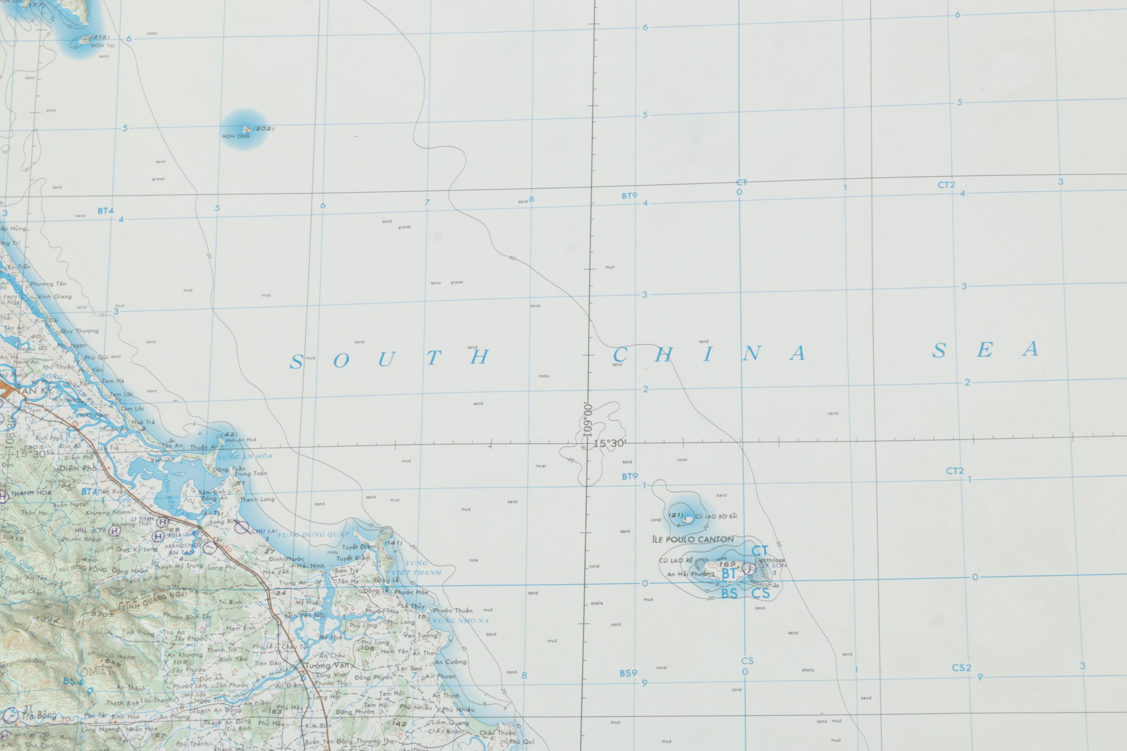 1960s Topographical and Paper Maps of Southeast Asia