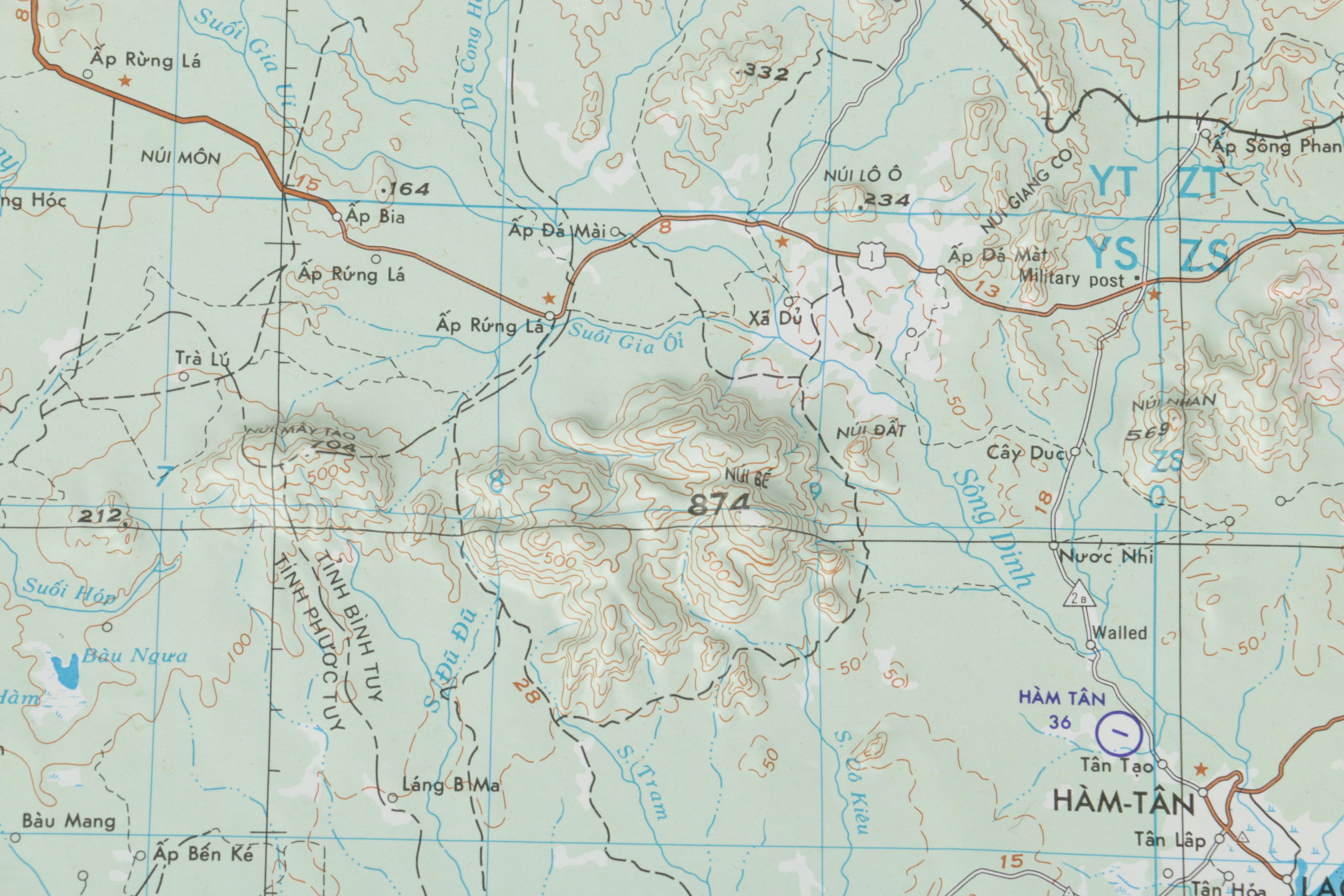1960s Topographical and Paper Maps of Southeast Asia