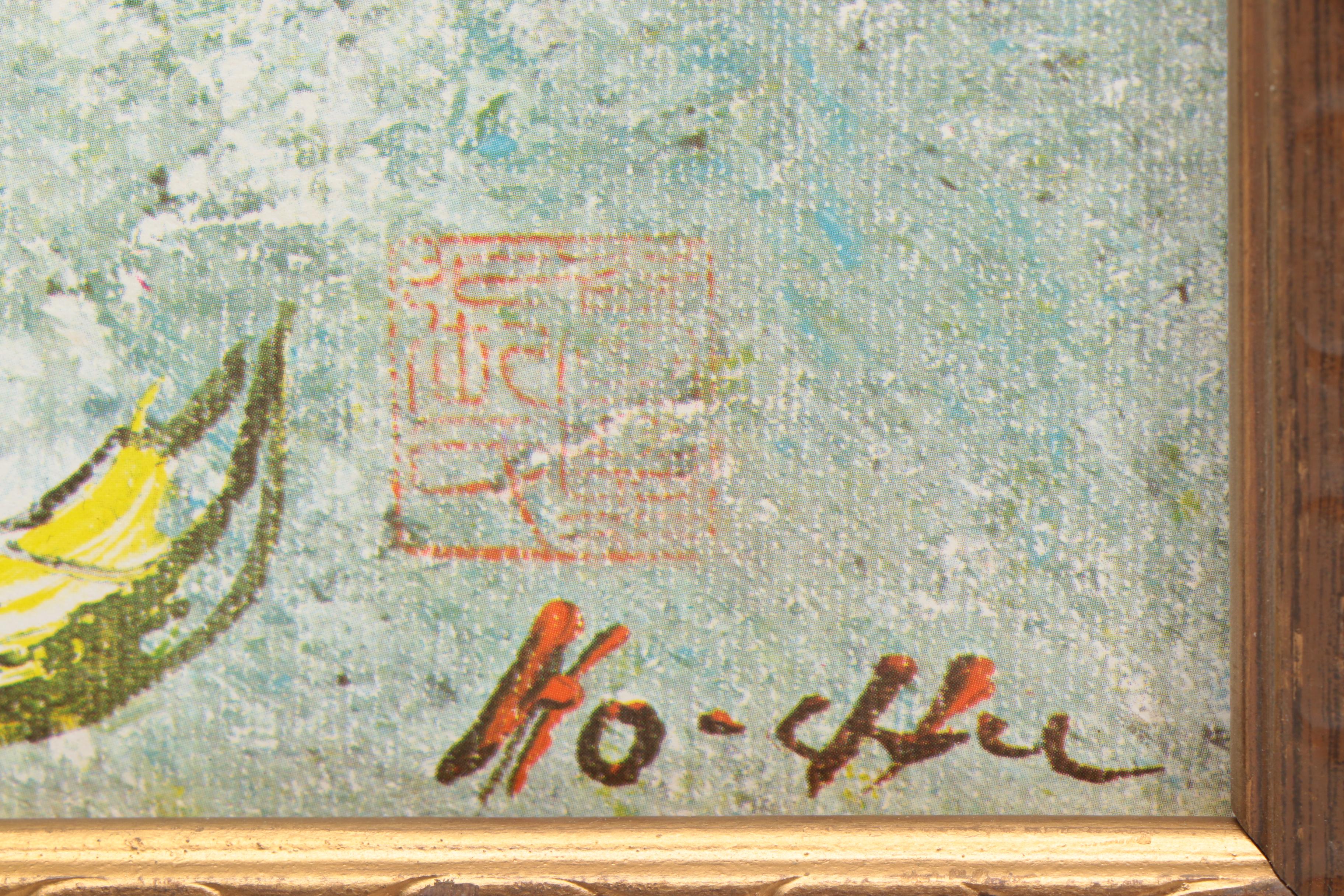 Offset Lithograph After Ho-Chu Composition of Flowers