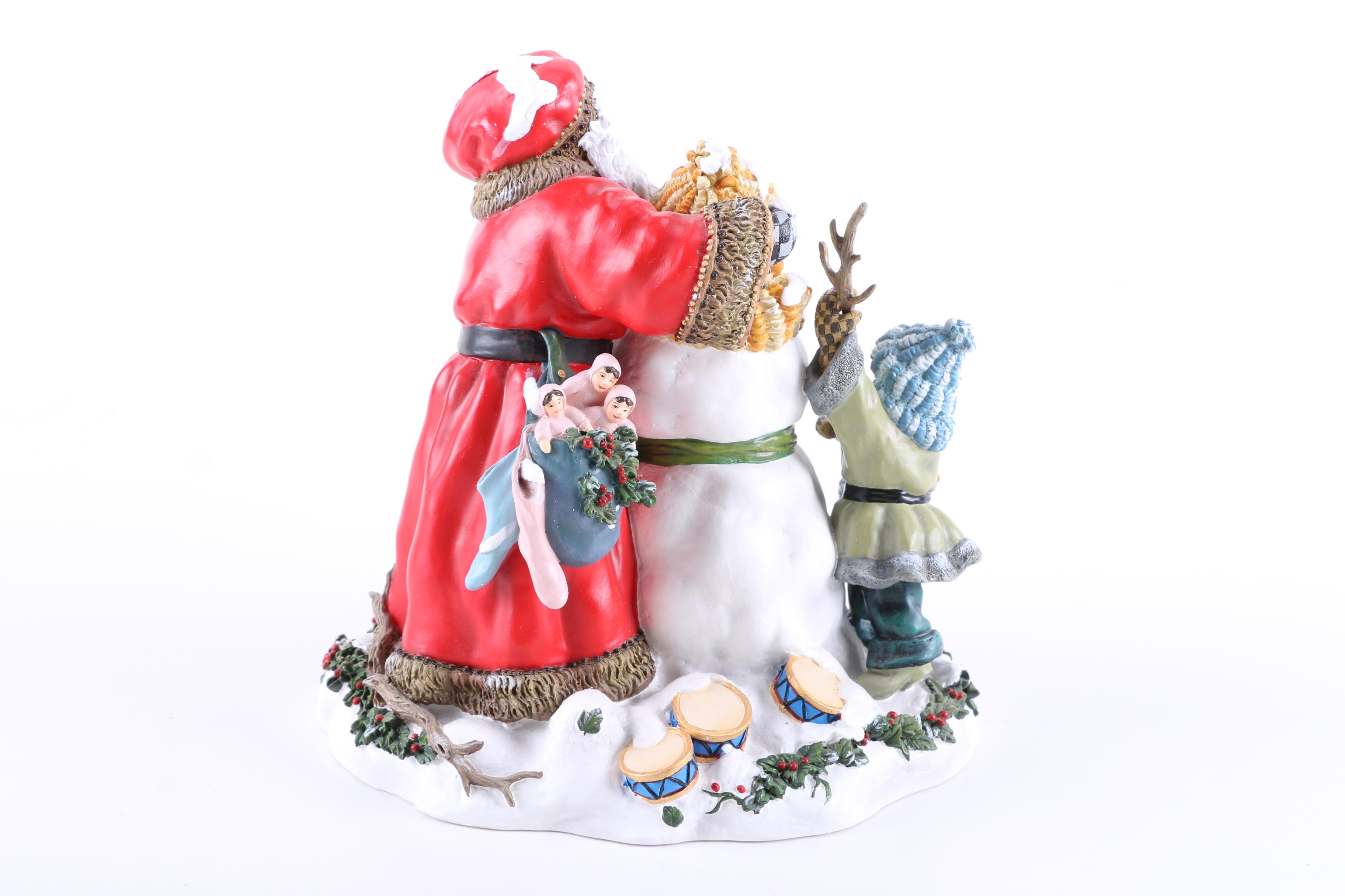Peggy Abrams Assorted Ceramic Santa Figurines
