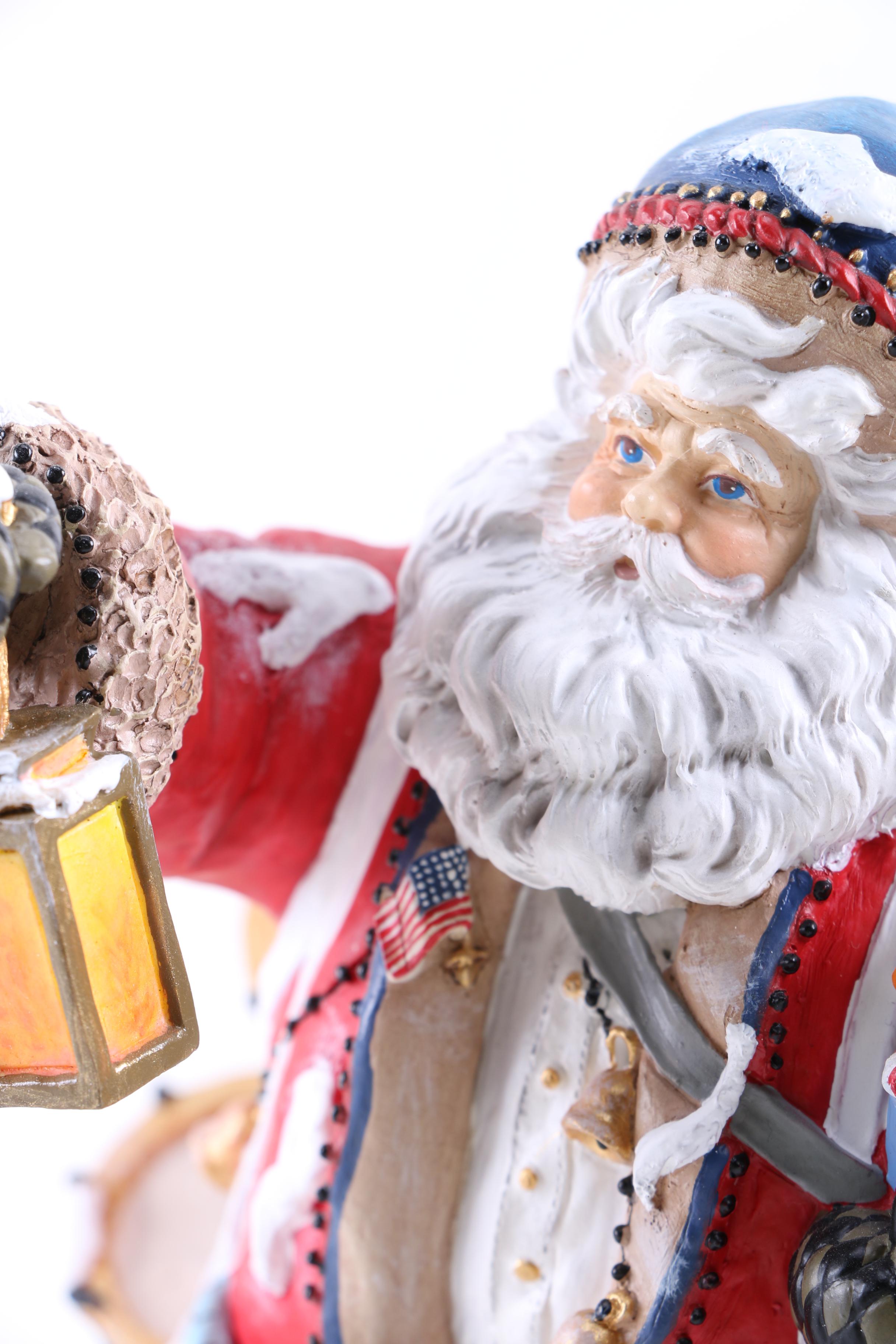 Peggy Abrams Assorted Ceramic Santa Figurines